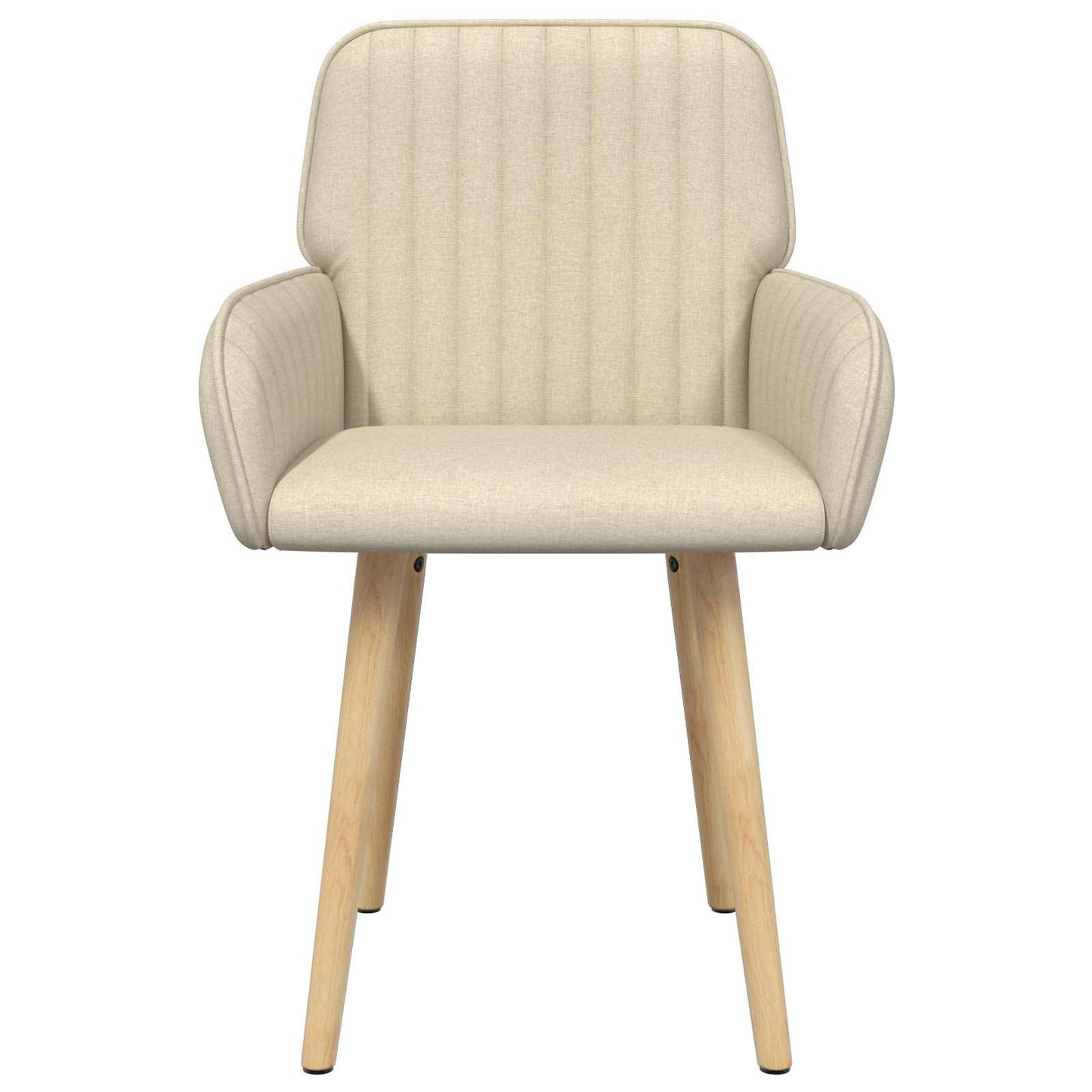 Eettafelstoelen 6 pcs Stof Crèmekleurig 56,5 x 50 x 87,5 cm is nu te koop bij PeponiXL, paradijselijk wonen!