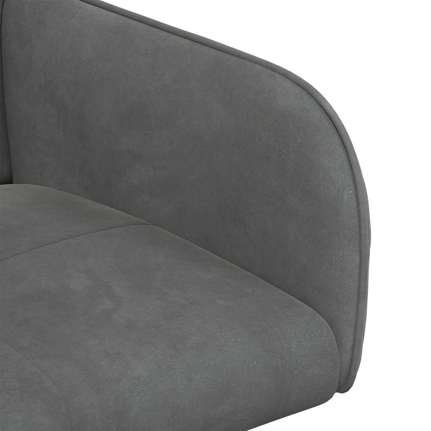 Eettafelstoelen 4 pcs fluweel Donkergrijs 59 x 56,5 x 86 cm is nu te koop bij PeponiXL, paradijselijk wonen!