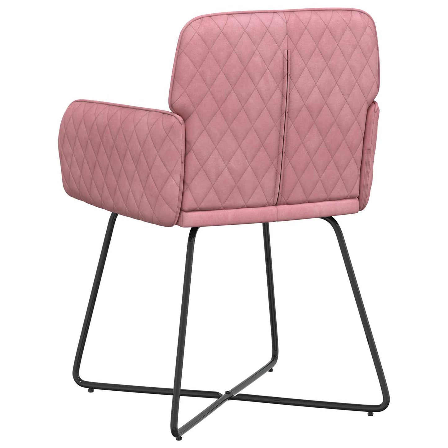 Eettafelstoelen 4 pcs fluweel Roze 59 x 56,5 x 86 cm is nu te koop bij PeponiXL, paradijselijk wonen!