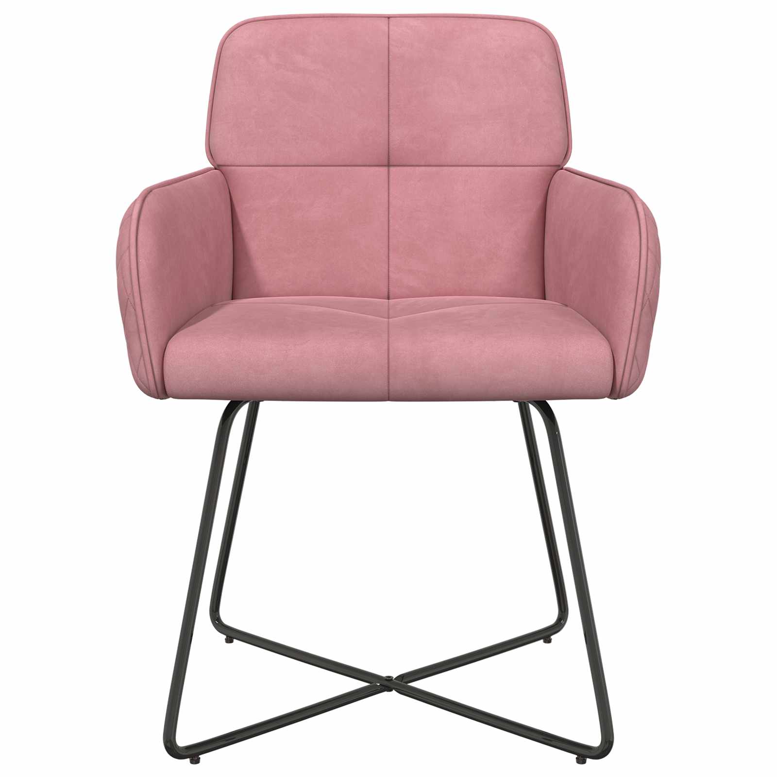 Eettafelstoelen 4 pcs fluweel Roze 59 x 56,5 x 86 cm is nu te koop bij PeponiXL, paradijselijk wonen!