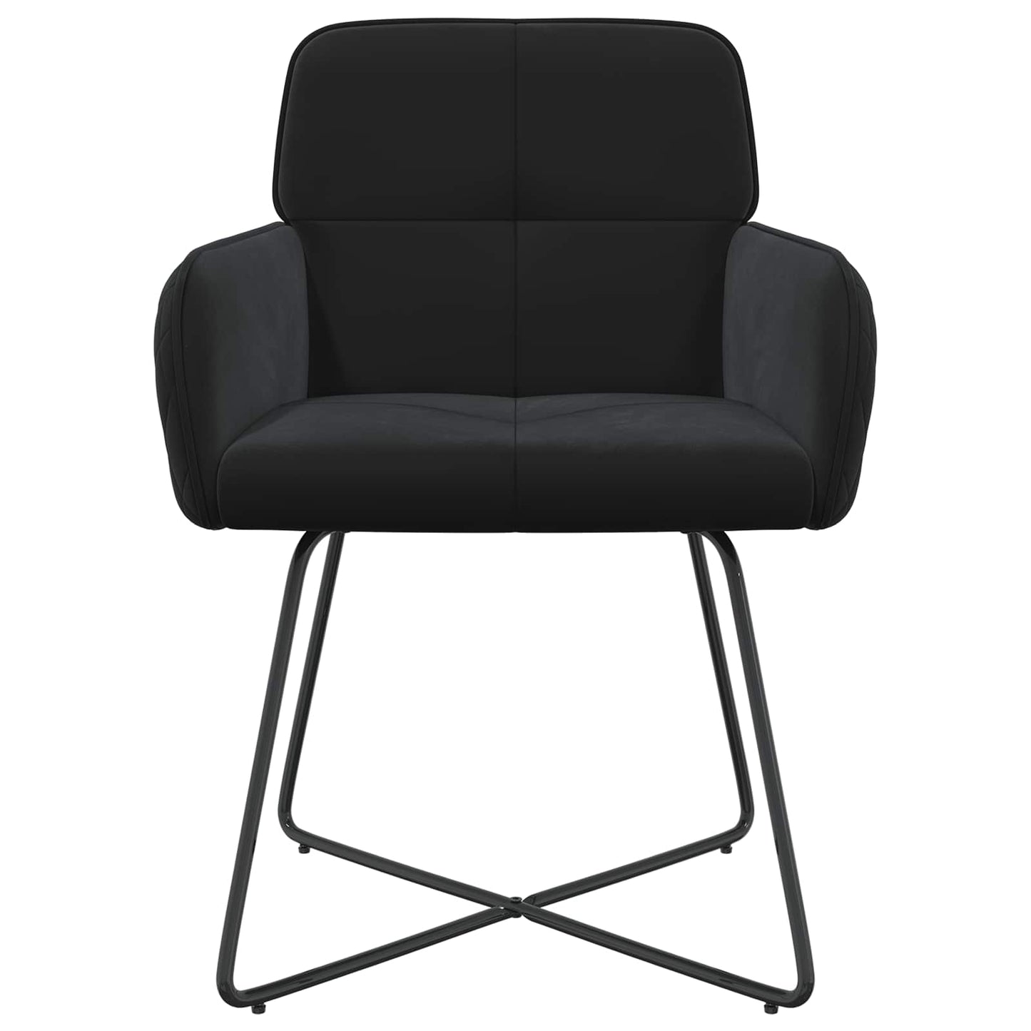 Eettafelstoelen 4 pcs fluweel Zwart 59 x 56,5 x 86 cm is nu te koop bij PeponiXL, paradijselijk wonen!