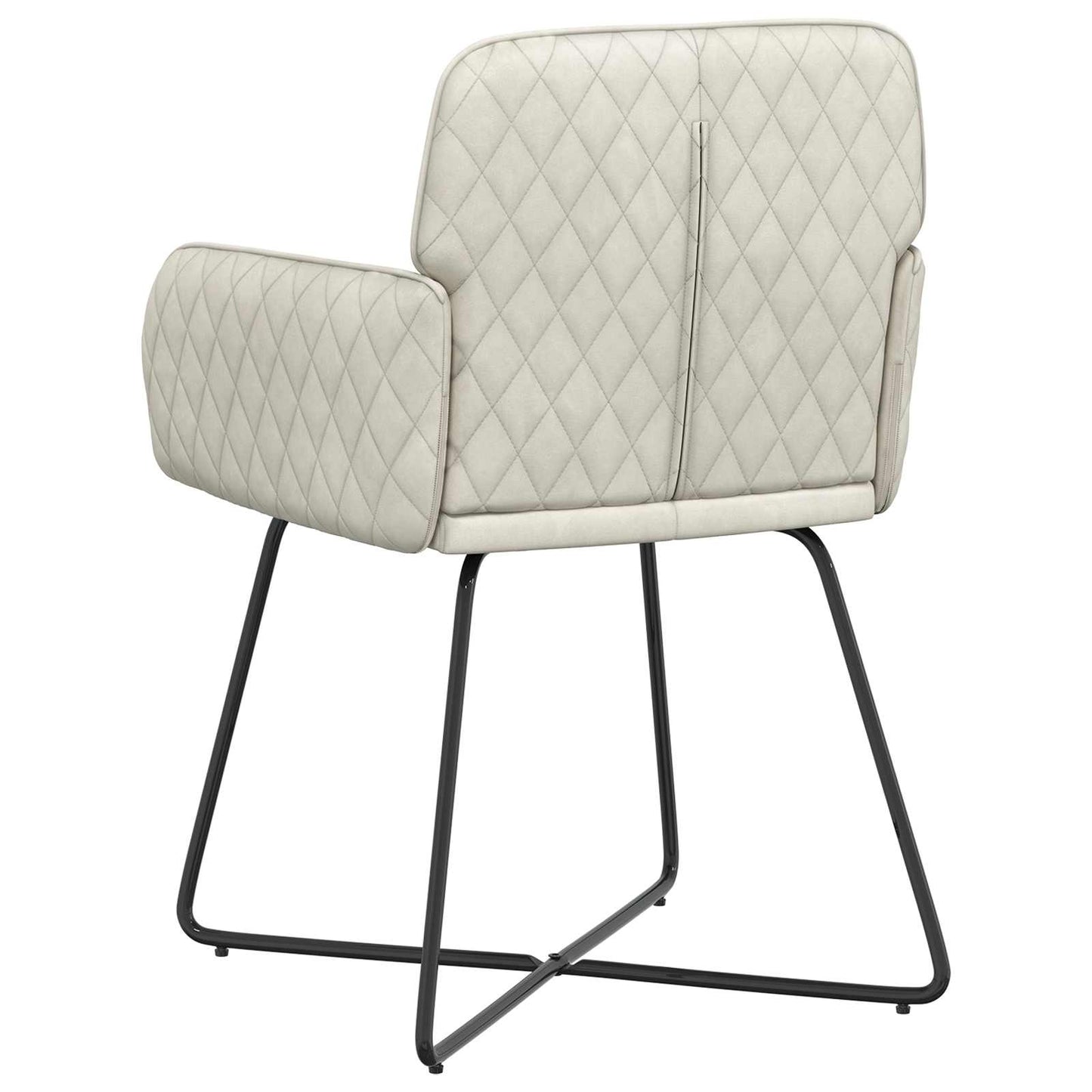 Eettafelstoelen 4 pcs fluweel Crèmekleurig 59 x 56,5 x 86 cm is nu te koop bij PeponiXL, paradijselijk wonen!