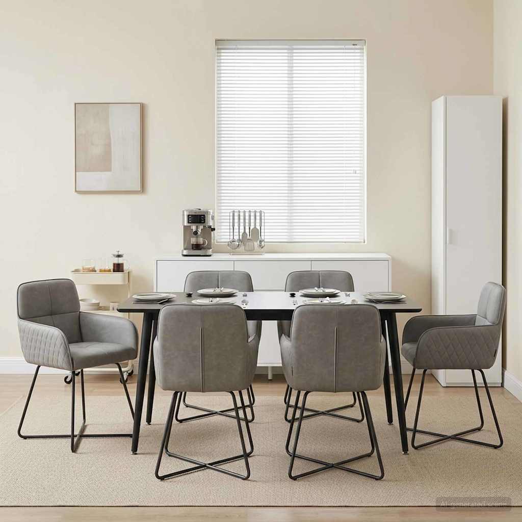 Eettafelstoelen 6 pcs fluweel Lichtgrijs 59 x 56,5 x 86 cm is nu te koop bij PeponiXL, paradijselijk wonen!