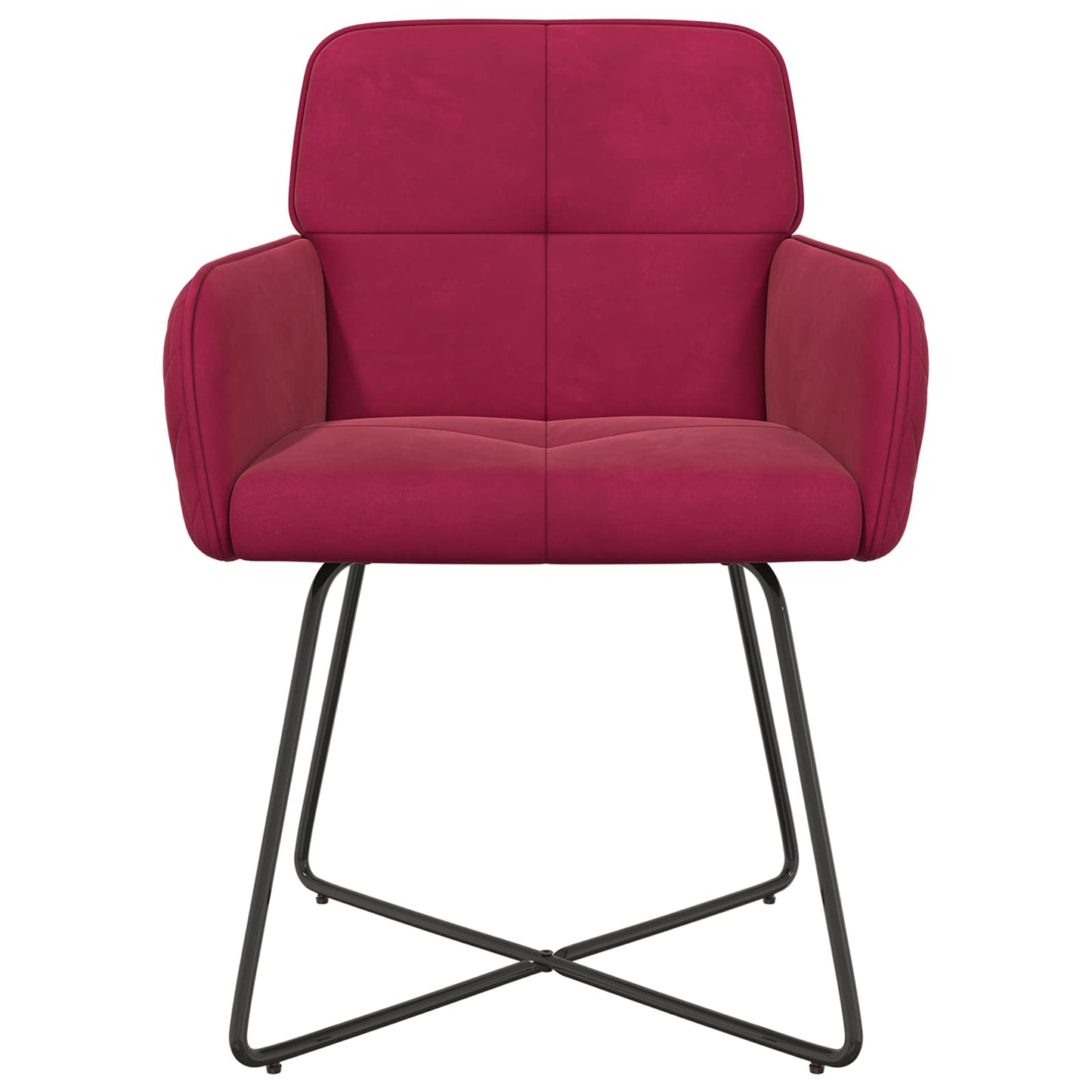 Eettafelstoelen 6 pcs fluweel Wijnrood 59 x 56,5 x 86 cm is nu te koop bij PeponiXL, paradijselijk wonen!