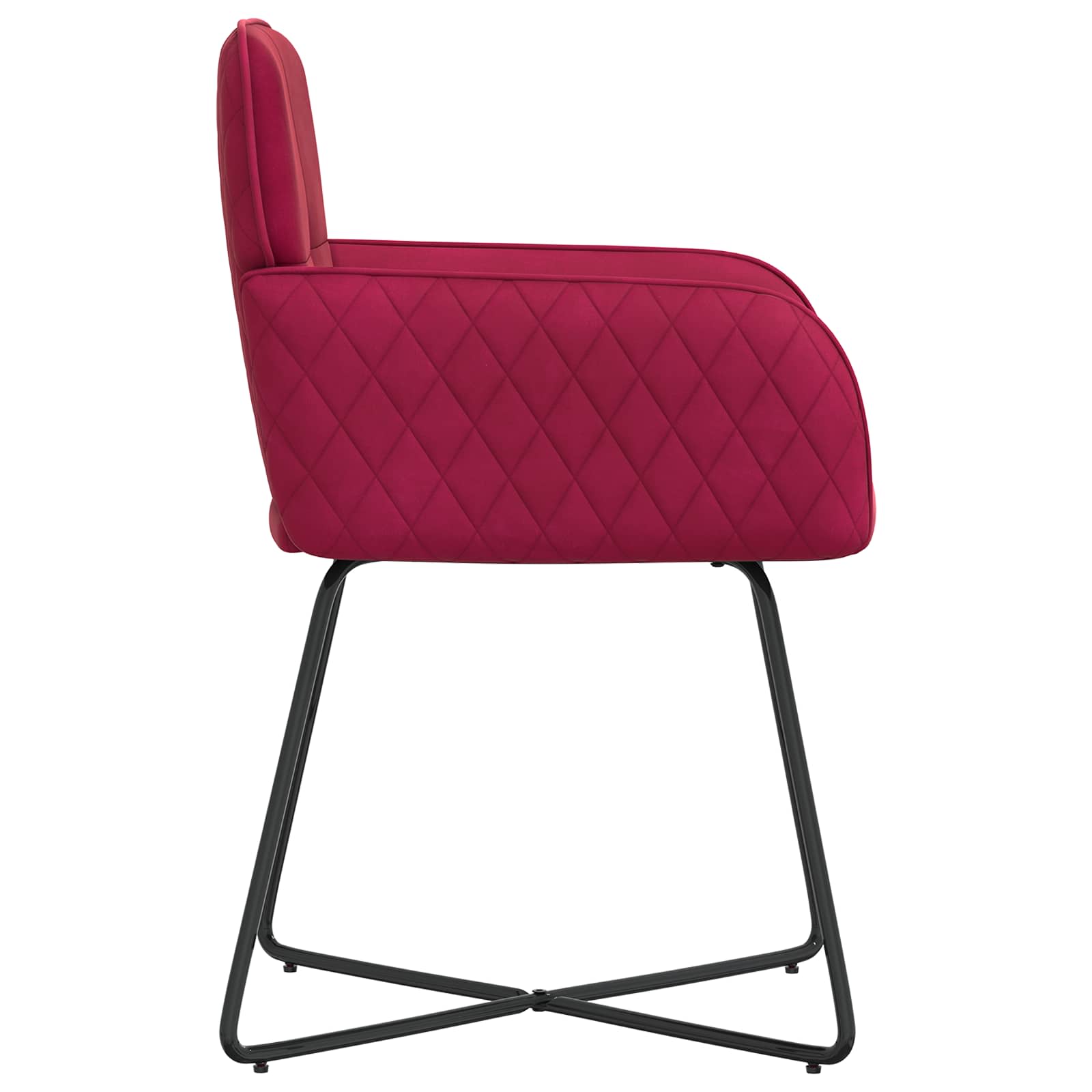 Eettafelstoelen 6 pcs fluweel Wijnrood 59 x 56,5 x 86 cm is nu te koop bij PeponiXL, paradijselijk wonen!