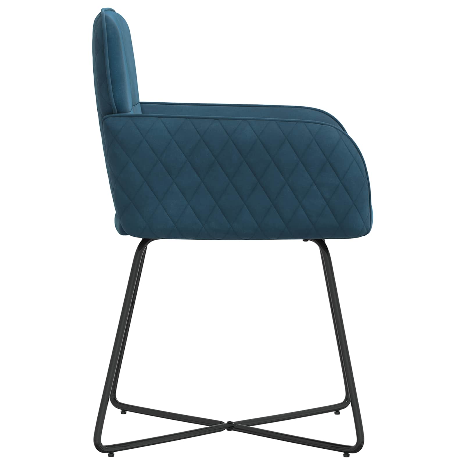 Eettafelstoelen 6 pcs fluweel Blauw 59 x 56,5 x 86 cm is nu te koop bij PeponiXL, paradijselijk wonen!