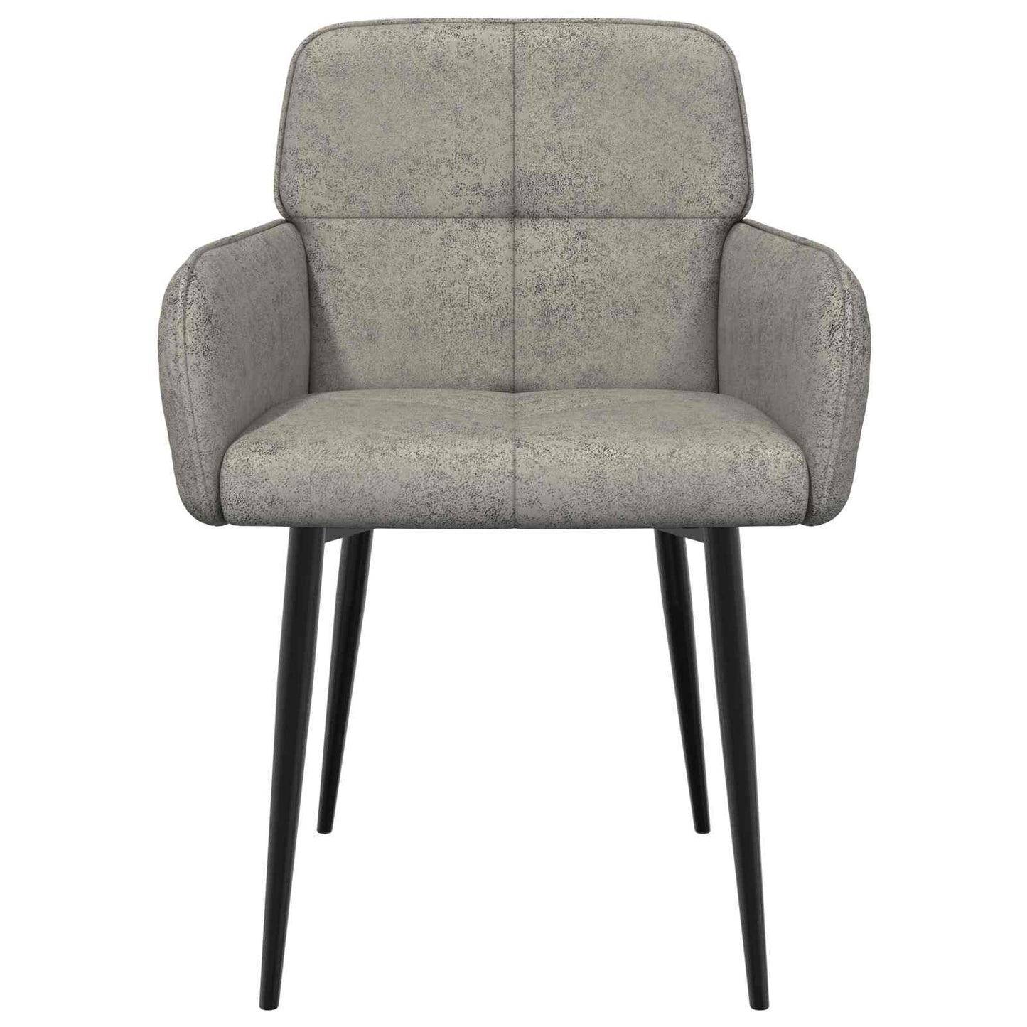 Eettafelstoelen 4 pcs Nep Suede Leer Lichtgrijs is nu te koop bij PeponiXL, paradijselijk wonen!