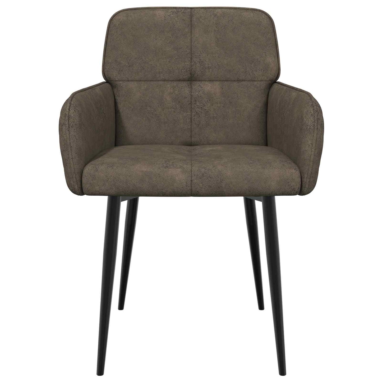 Eettafelstoelen 4 pcs Nep Suede Leer Donkergrijs is nu te koop bij PeponiXL, paradijselijk wonen!