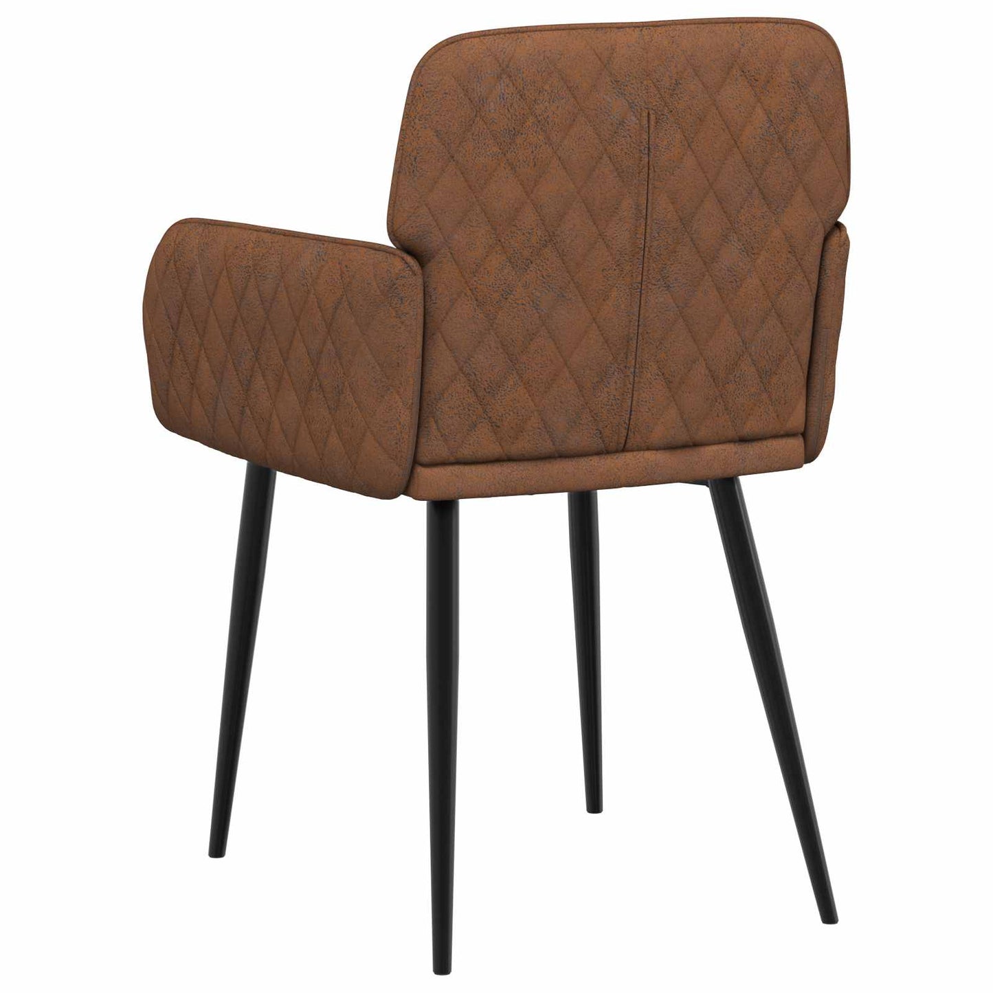 Eettafelstoelen 6 pcs Nep Suede Leer Bruin 59 x 56,5 x 85 cm is nu te koop bij PeponiXL, paradijselijk wonen!