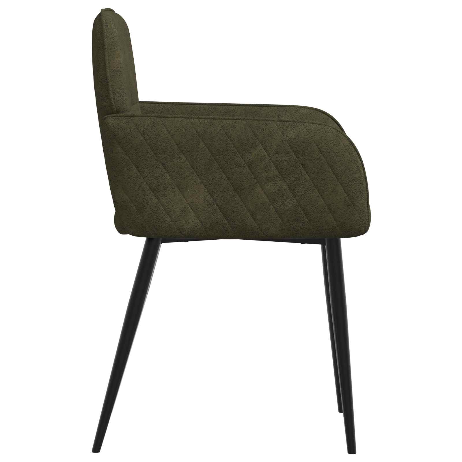 Eettafelstoelen 6 pcs Nep Suede Leer Legergroen is nu te koop bij PeponiXL, paradijselijk wonen!