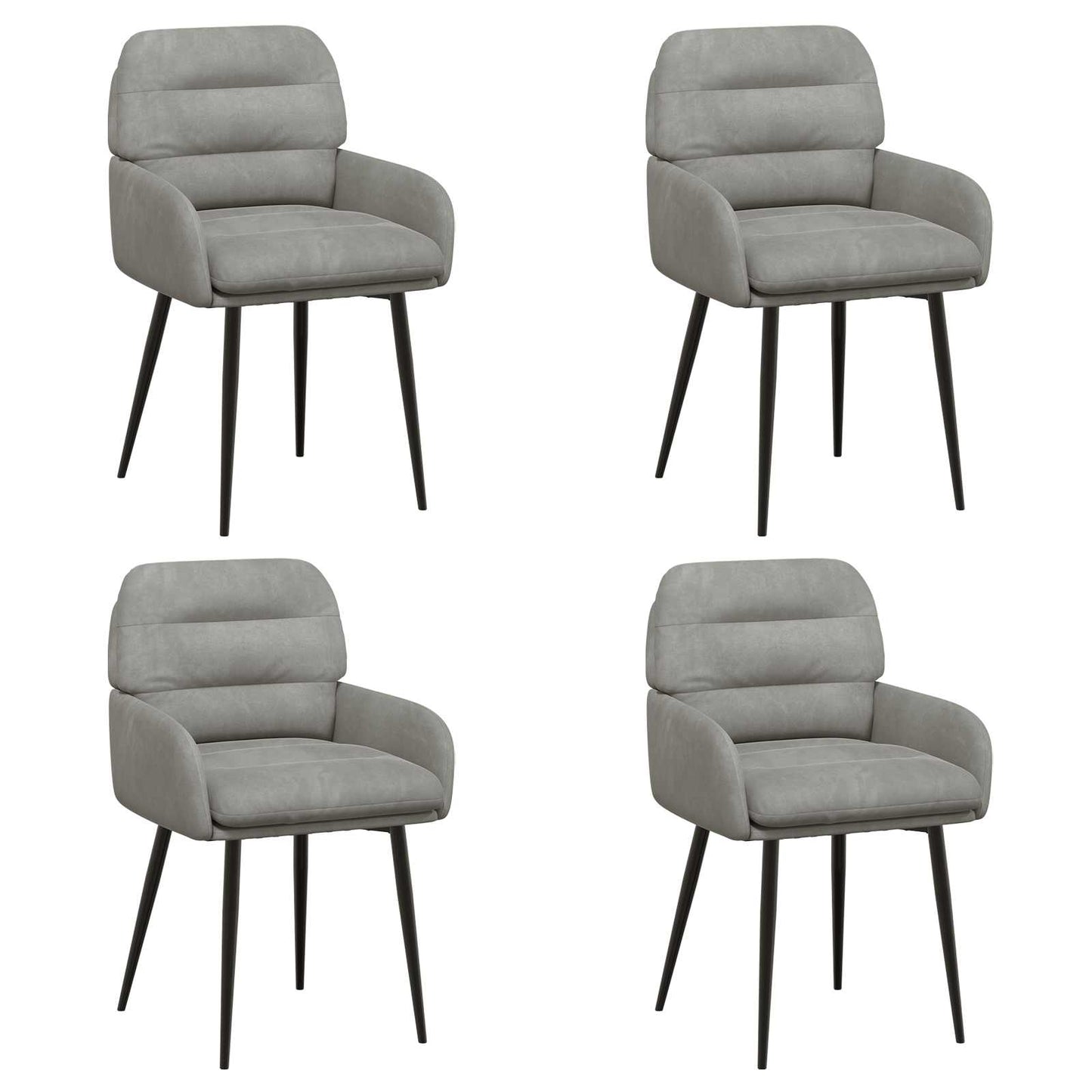 Eettafelstoelen 4 pcs fluweel Lichtgrijs 59 x 59,5 x 90 cm is nu te koop bij PeponiXL, paradijselijk wonen!