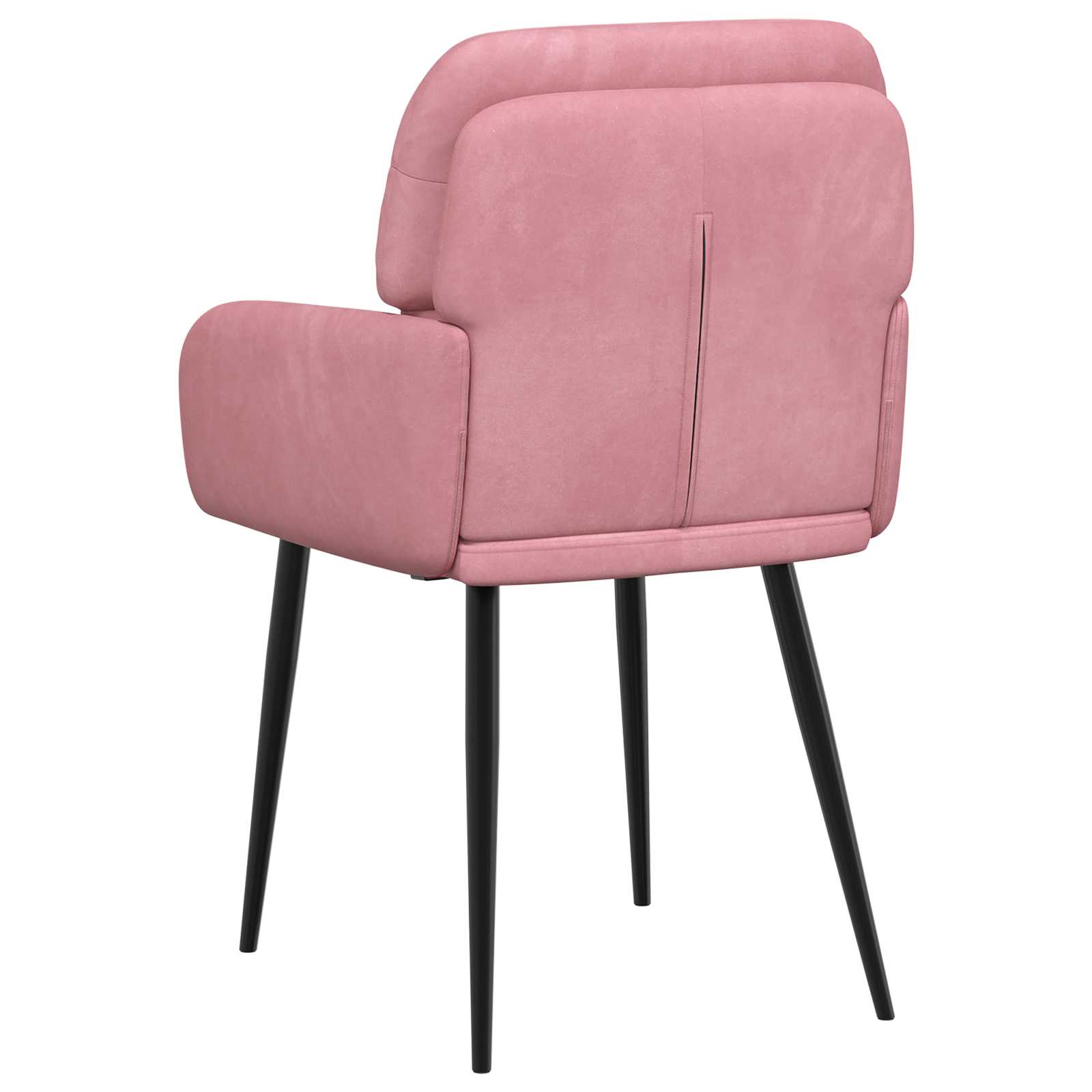 Eettafelstoelen 4 pcs fluweel Roze 59 x 59,5 x 90 cm is nu te koop bij PeponiXL, paradijselijk wonen!
