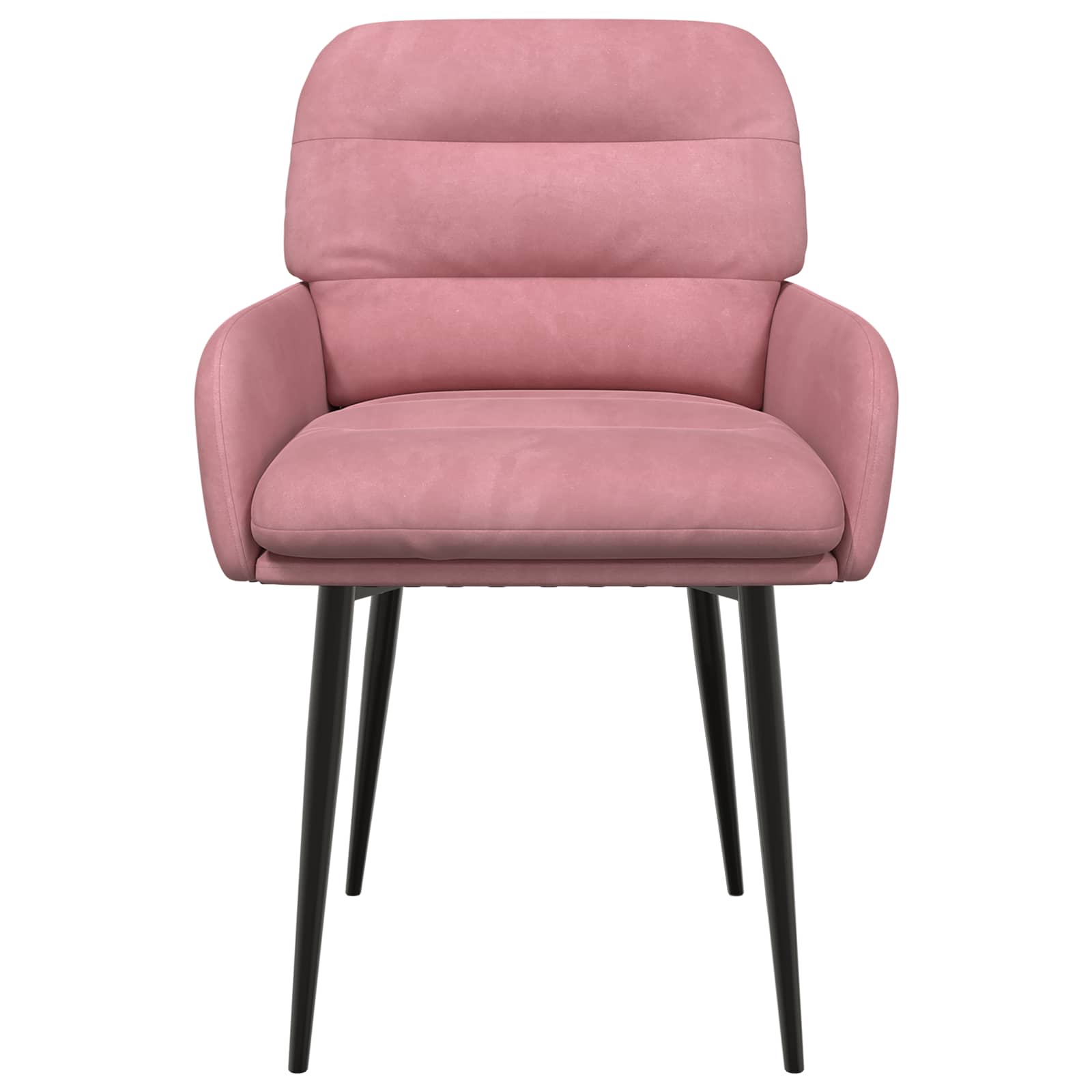 Eettafelstoelen 4 pcs fluweel Roze 59 x 59,5 x 90 cm is nu te koop bij PeponiXL, paradijselijk wonen!