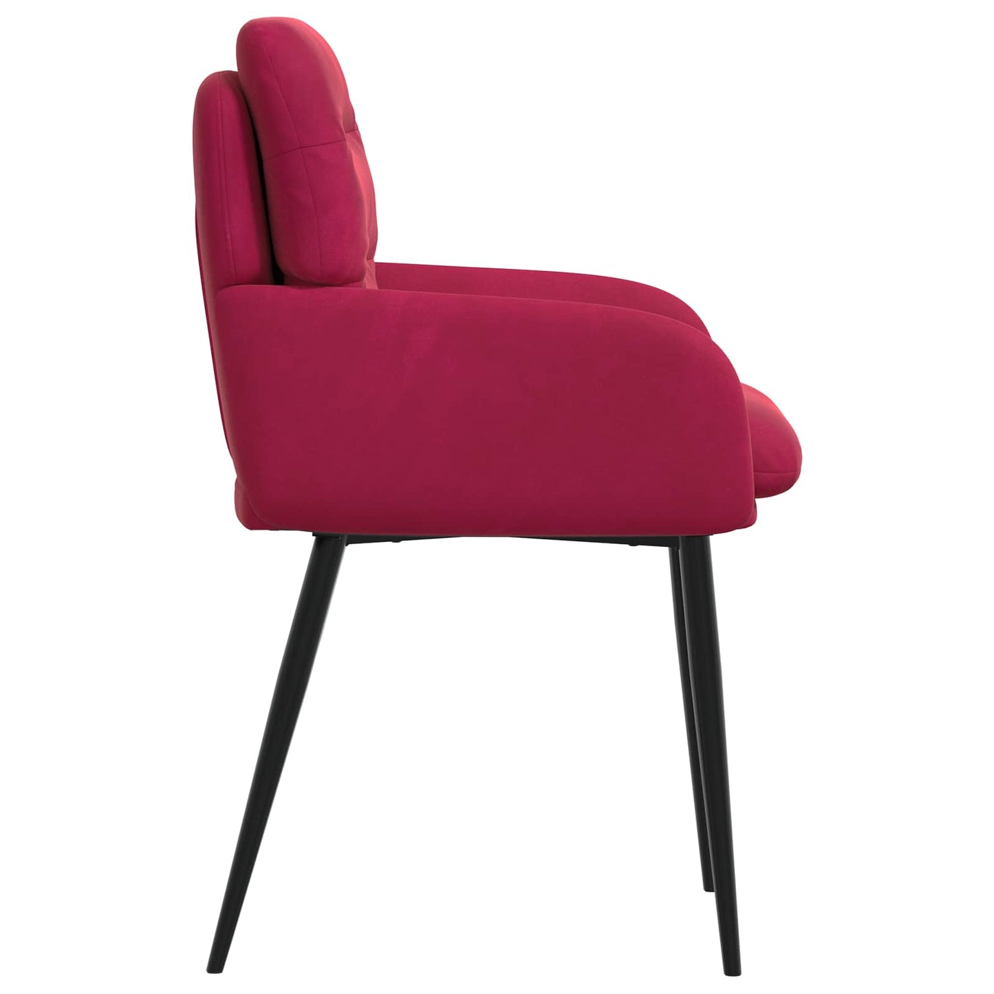 Eettafelstoelen 4 pcs fluweel Wijnrood 59 x 59,5 x 90 cm is nu te koop bij PeponiXL, paradijselijk wonen!