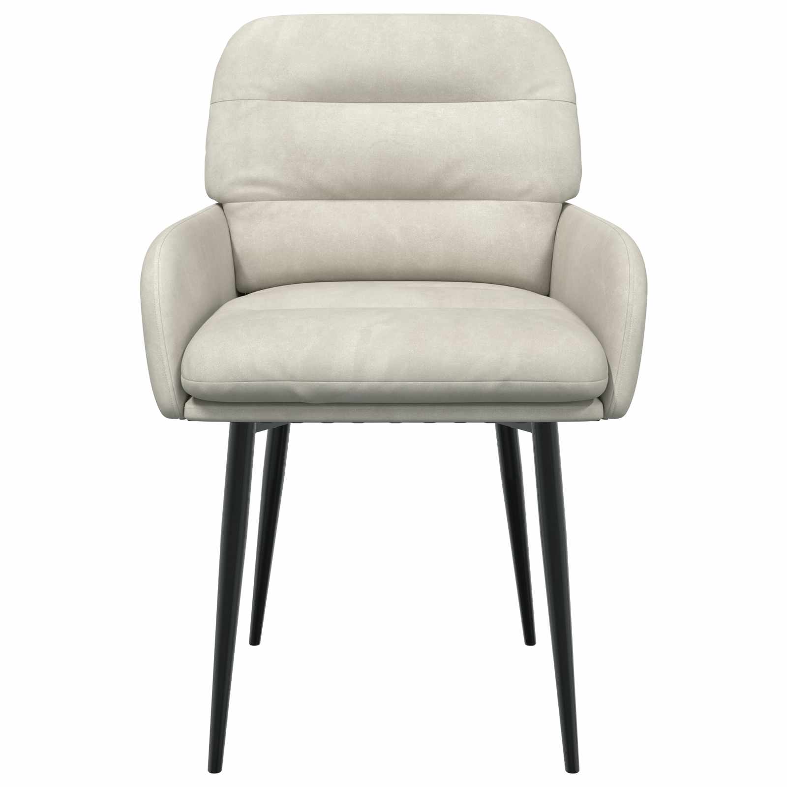 Eettafelstoelen 4 pcs fluweel Crèmekleurig 59 x 59,5 x 90 cm is nu te koop bij PeponiXL, paradijselijk wonen!