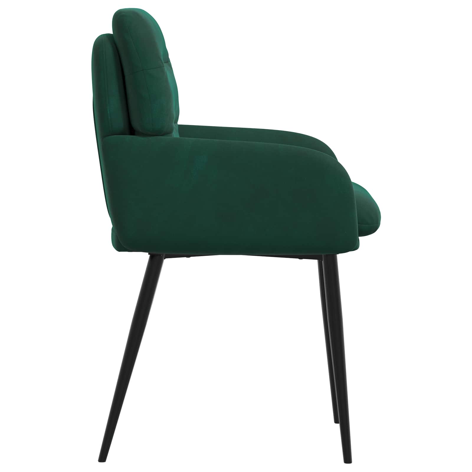 Eettafelstoelen 6 pcs fluweel Donkergroen 59 x 59,5 x 90 cm is nu te koop bij PeponiXL, paradijselijk wonen!
