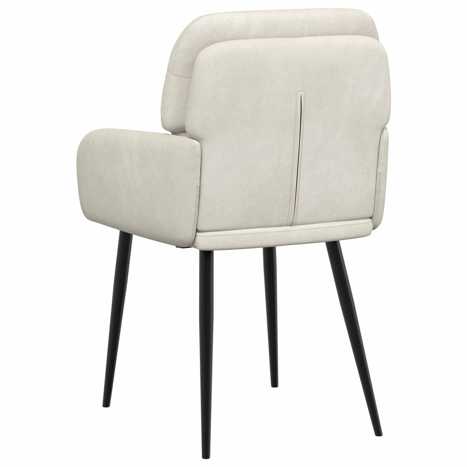 Eettafelstoelen 6 pcs fluweel Crèmekleurig 59 x 59,5 x 90 cm is nu te koop bij PeponiXL, paradijselijk wonen!