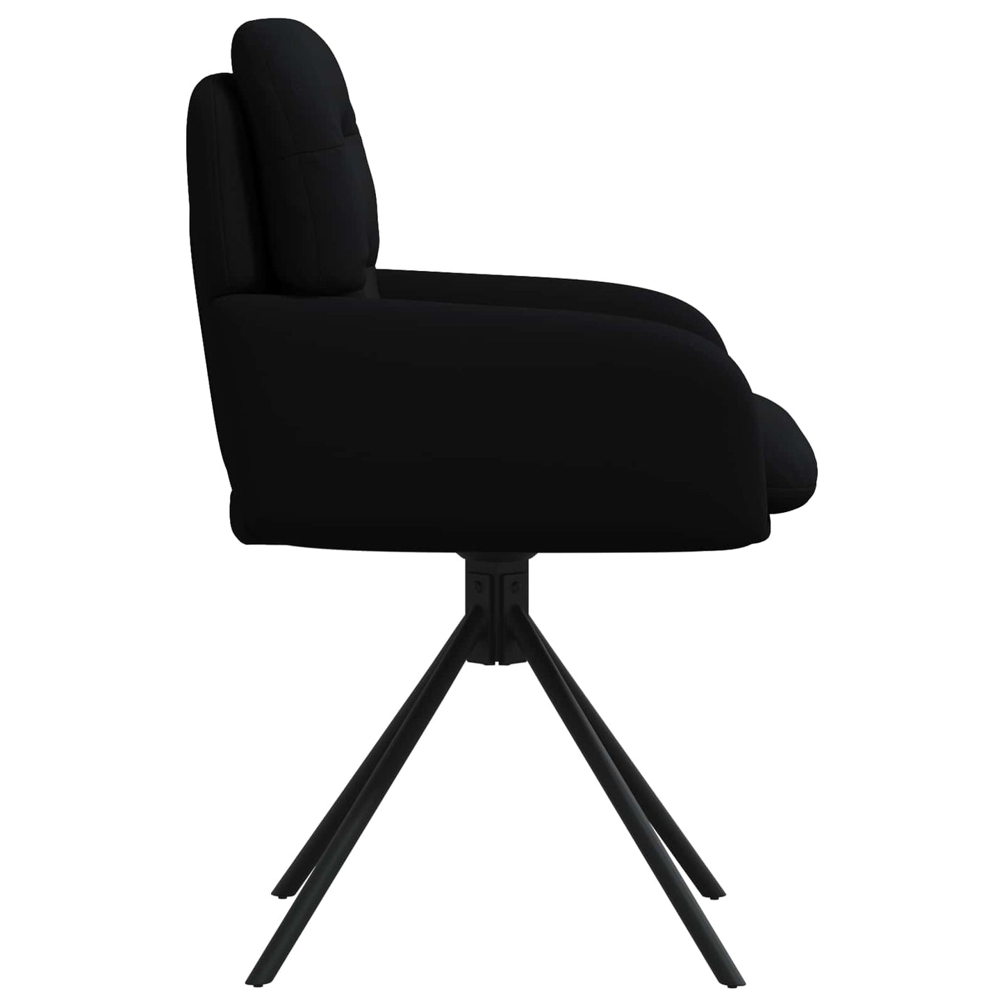 Draai Eetstoelen 4 pcs Kunstleer Zwart 59 x 59,5 x 90 cm is nu te koop bij PeponiXL, paradijselijk wonen!