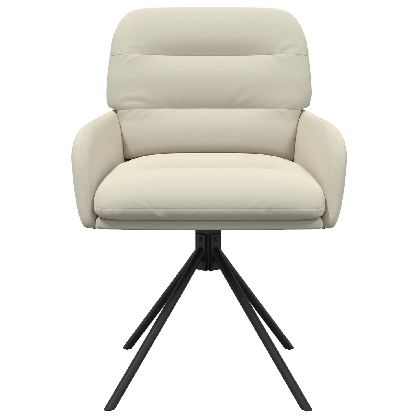 Draai Eetstoelen 4 pcs Kunstleer Crèmekleurig 59 x 59,5 x 90 cm is nu te koop bij PeponiXL, paradijselijk wonen!