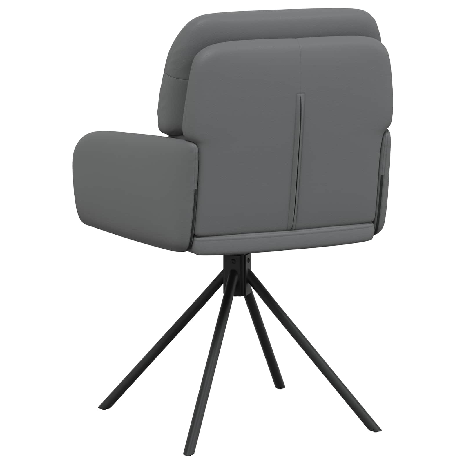 Draai Eetstoelen 4 pcs Kunstleer Grijs 59 x 59,5 x 90 cm is nu te koop bij PeponiXL, paradijselijk wonen!