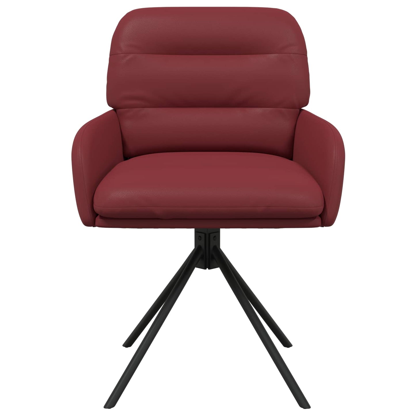 Draai Eetstoelen 4 pcs Kunstleer Wijnrood 59 x 59,5 x 90 cm is nu te koop bij PeponiXL, paradijselijk wonen!