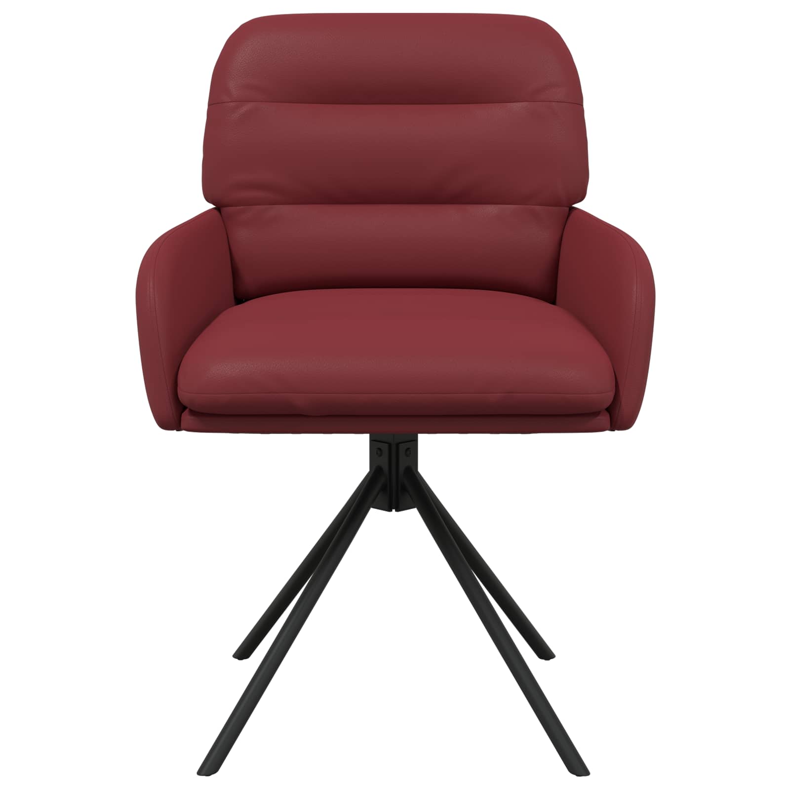 Draai Eetstoelen 4 pcs Kunstleer Wijnrood 59 x 59,5 x 90 cm is nu te koop bij PeponiXL, paradijselijk wonen!
