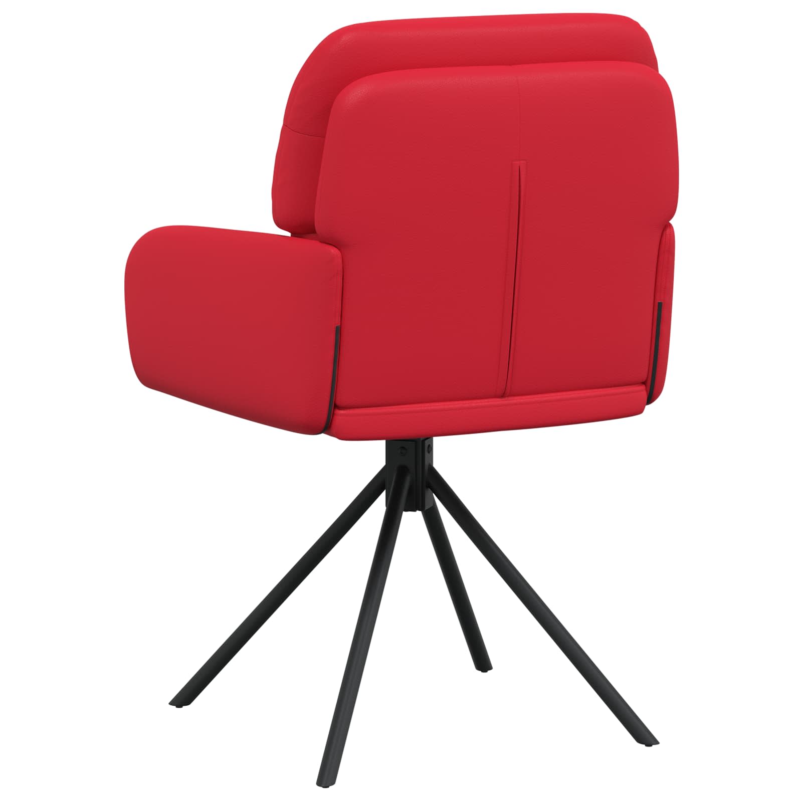 Draai Eetstoelen 4 pcs Kunstleer Rood 59 x 59,5 x 90 cm is nu te koop bij PeponiXL, paradijselijk wonen!