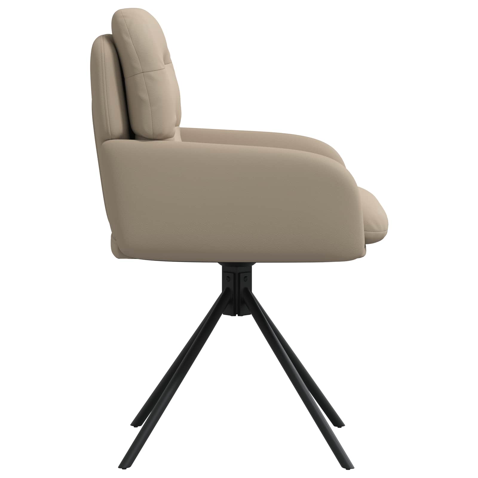 Draai Eetstoelen 4 pcs Kunstleer Cappuccino 59 x 59,5 x 90 cm is nu te koop bij PeponiXL, paradijselijk wonen!