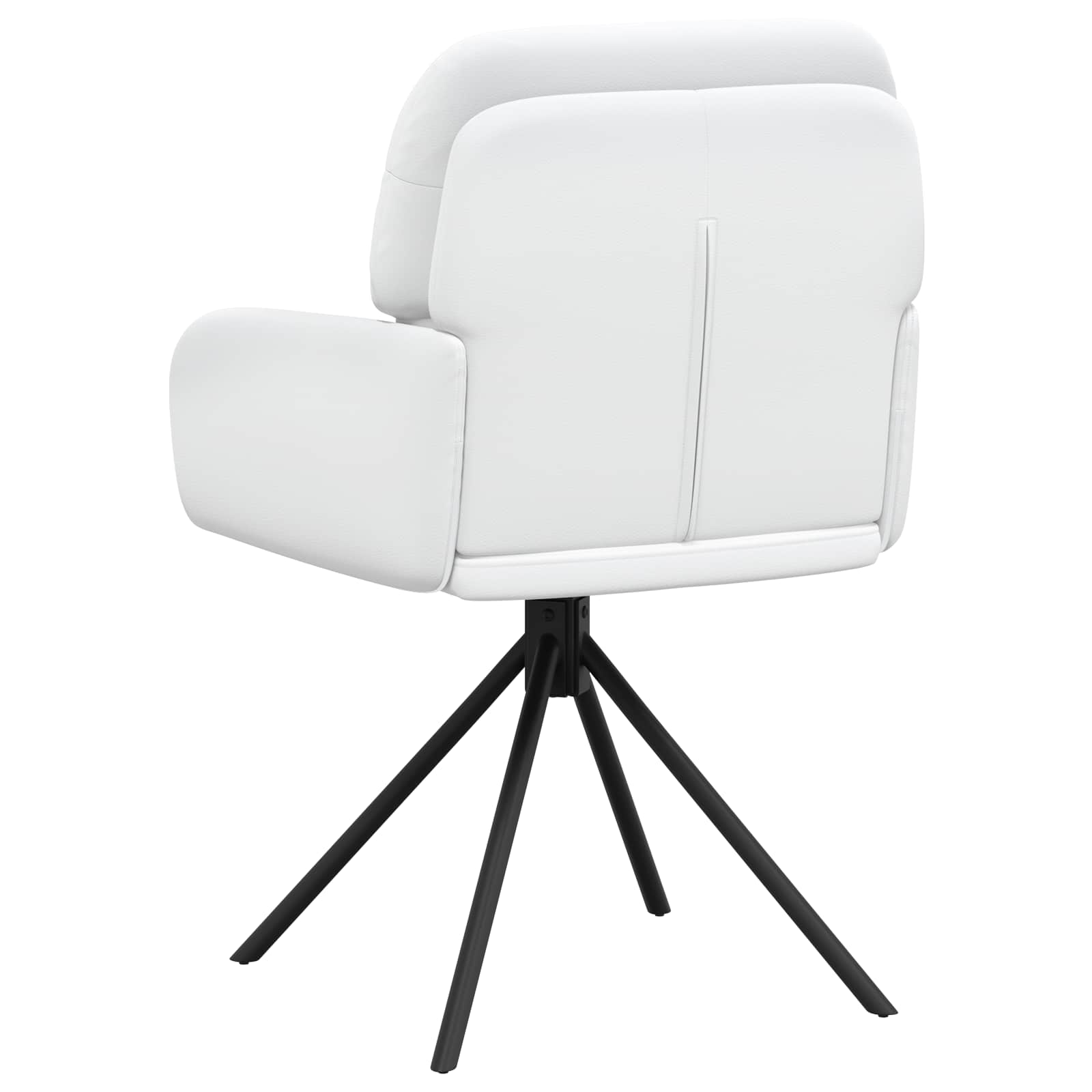 Draai Eetstoelen 4 pcs Kunstleer Wit 59 x 59,5 x 90 cm is nu te koop bij PeponiXL, paradijselijk wonen!