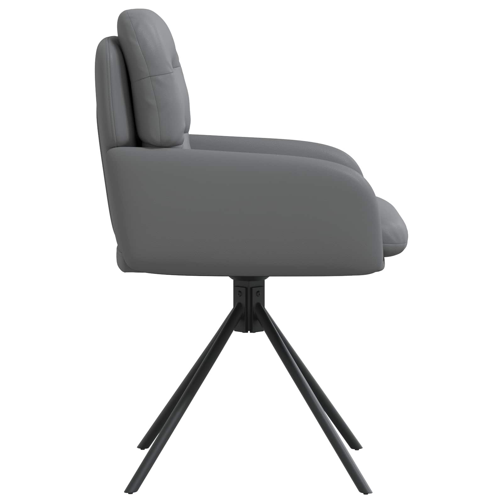 Draai Eetstoelen 6 pcs Kunstleer Grijs 59 x 59,5 x 90 cm is nu te koop bij PeponiXL, paradijselijk wonen!