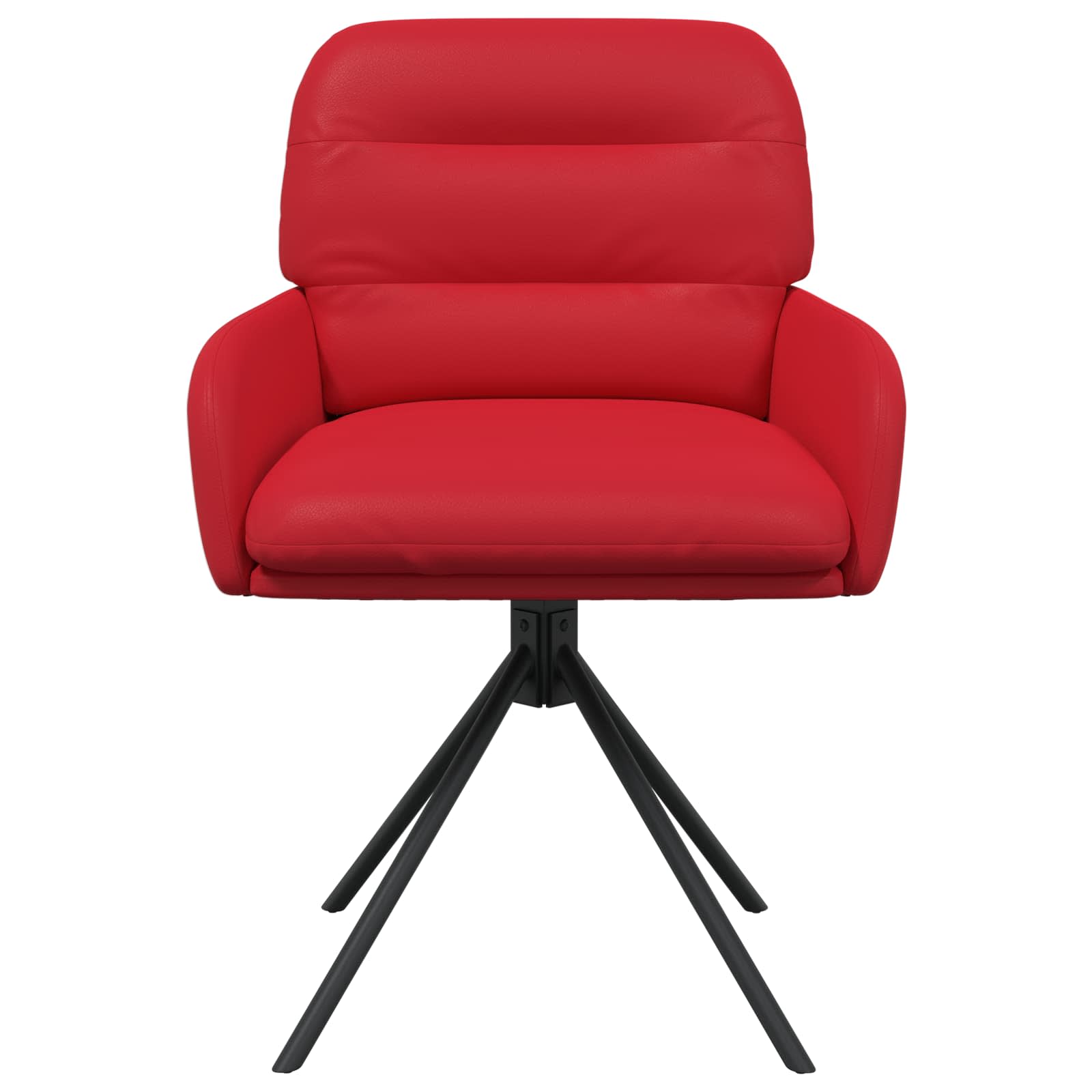 Draai Eetstoelen 6 pcs Kunstleer Rood 59 x 59,5 x 90 cm is nu te koop bij PeponiXL, paradijselijk wonen!