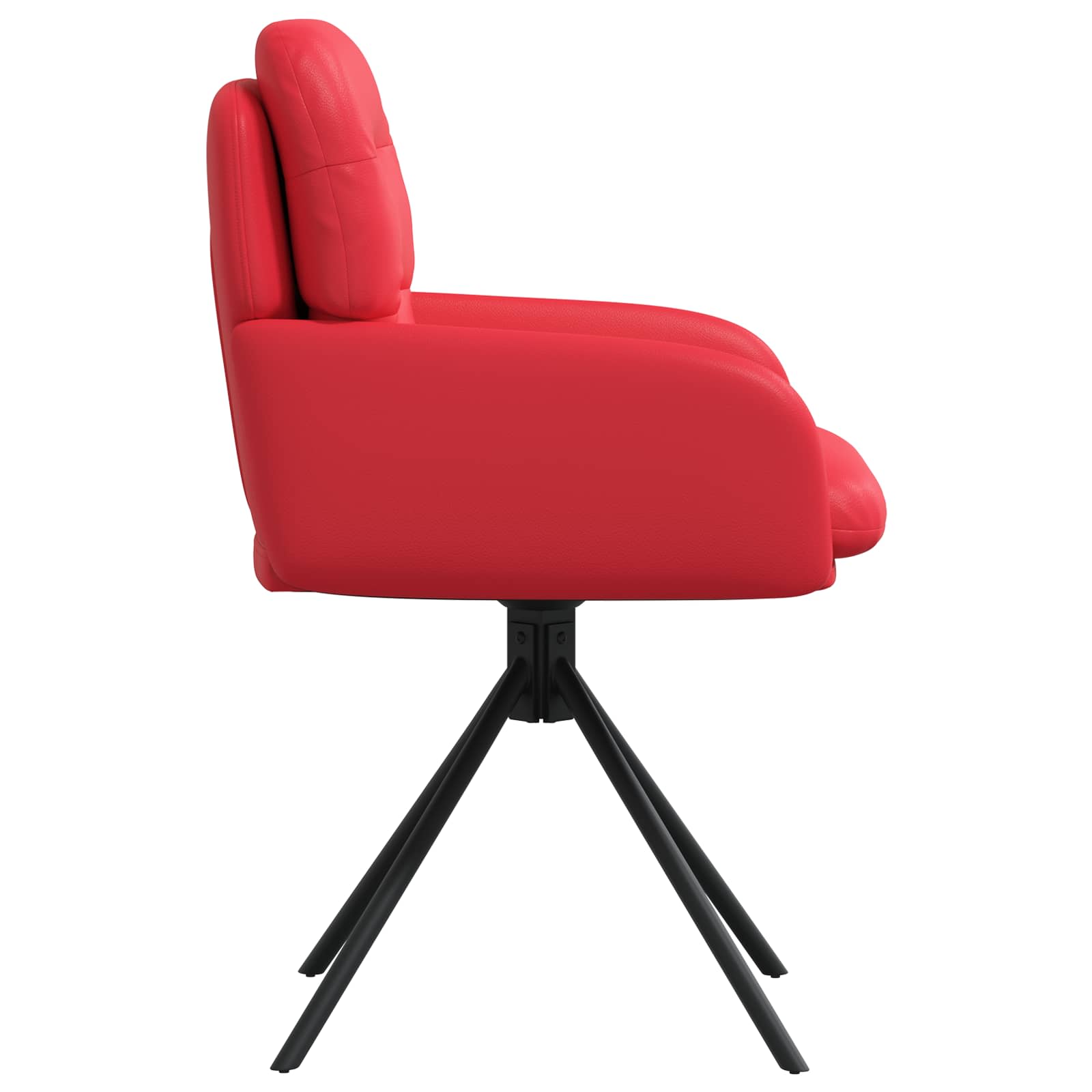 Draai Eetstoelen 6 pcs Kunstleer Rood 59 x 59,5 x 90 cm is nu te koop bij PeponiXL, paradijselijk wonen!