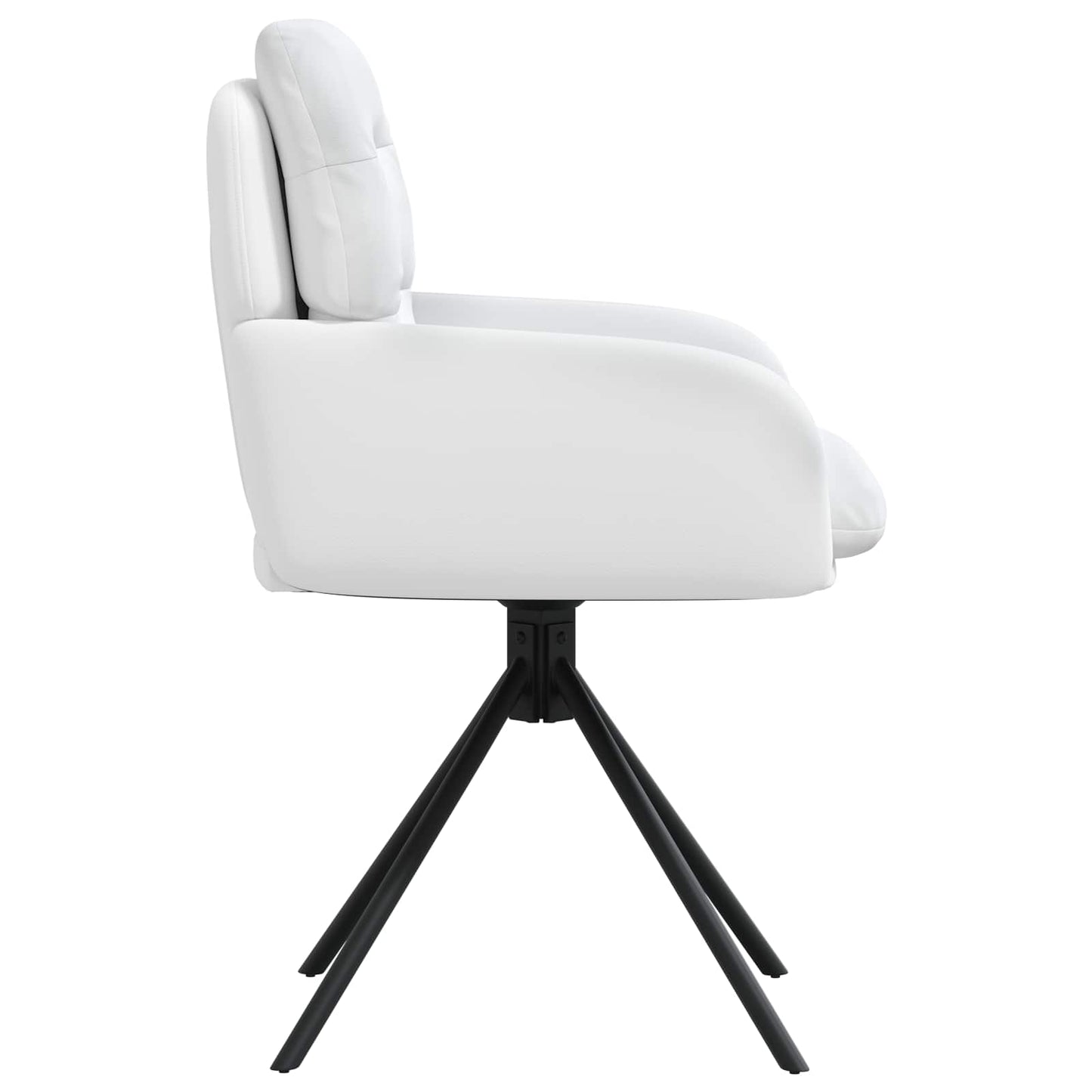 Draai Eetstoelen 6 pcs Kunstleer Wit 59 x 59,5 x 90 cm is nu te koop bij PeponiXL, paradijselijk wonen!