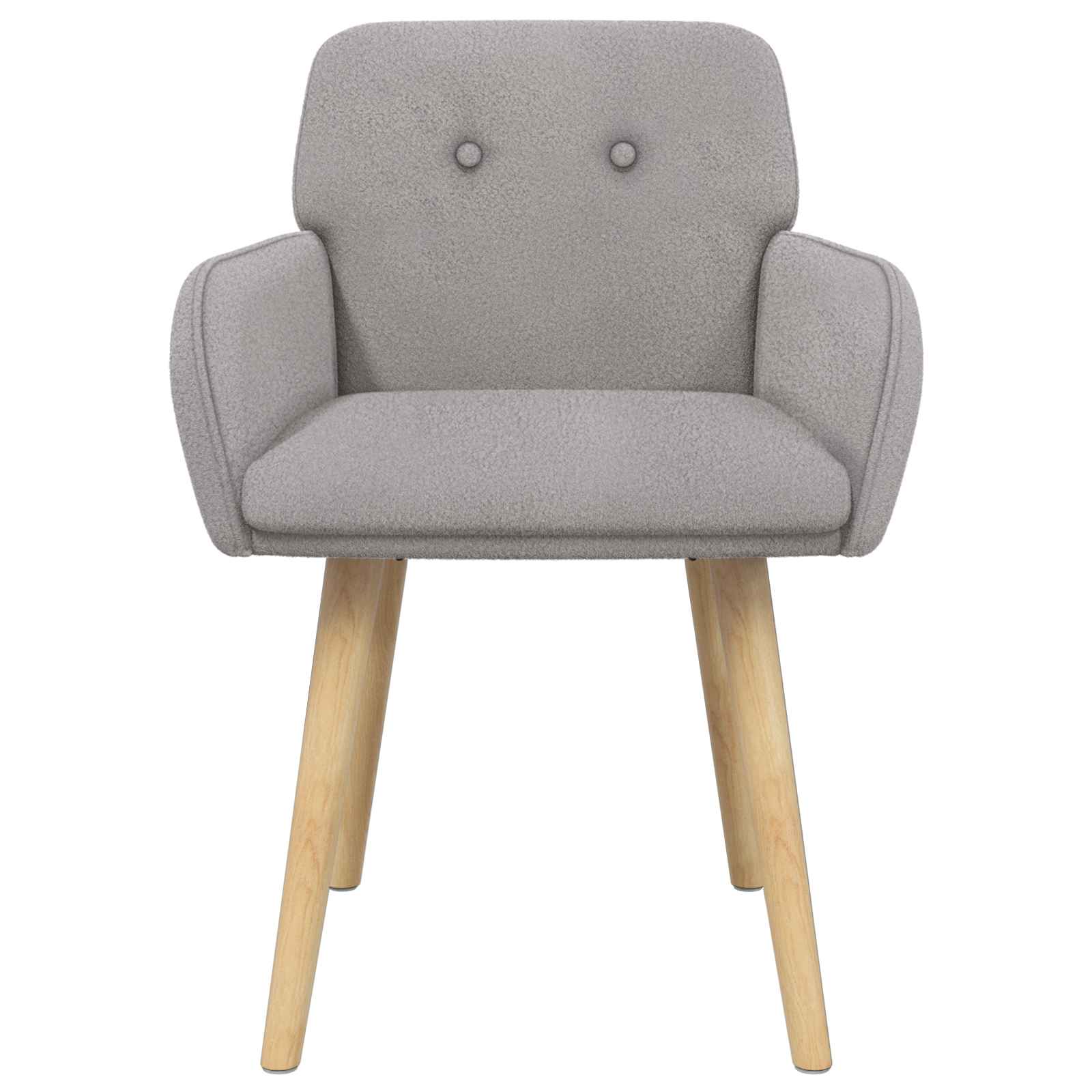 Eettafelstoelen 4 pcs Bouclé Lichtgrijs 59 x 57 x 85 cm is nu te koop bij PeponiXL, paradijselijk wonen!