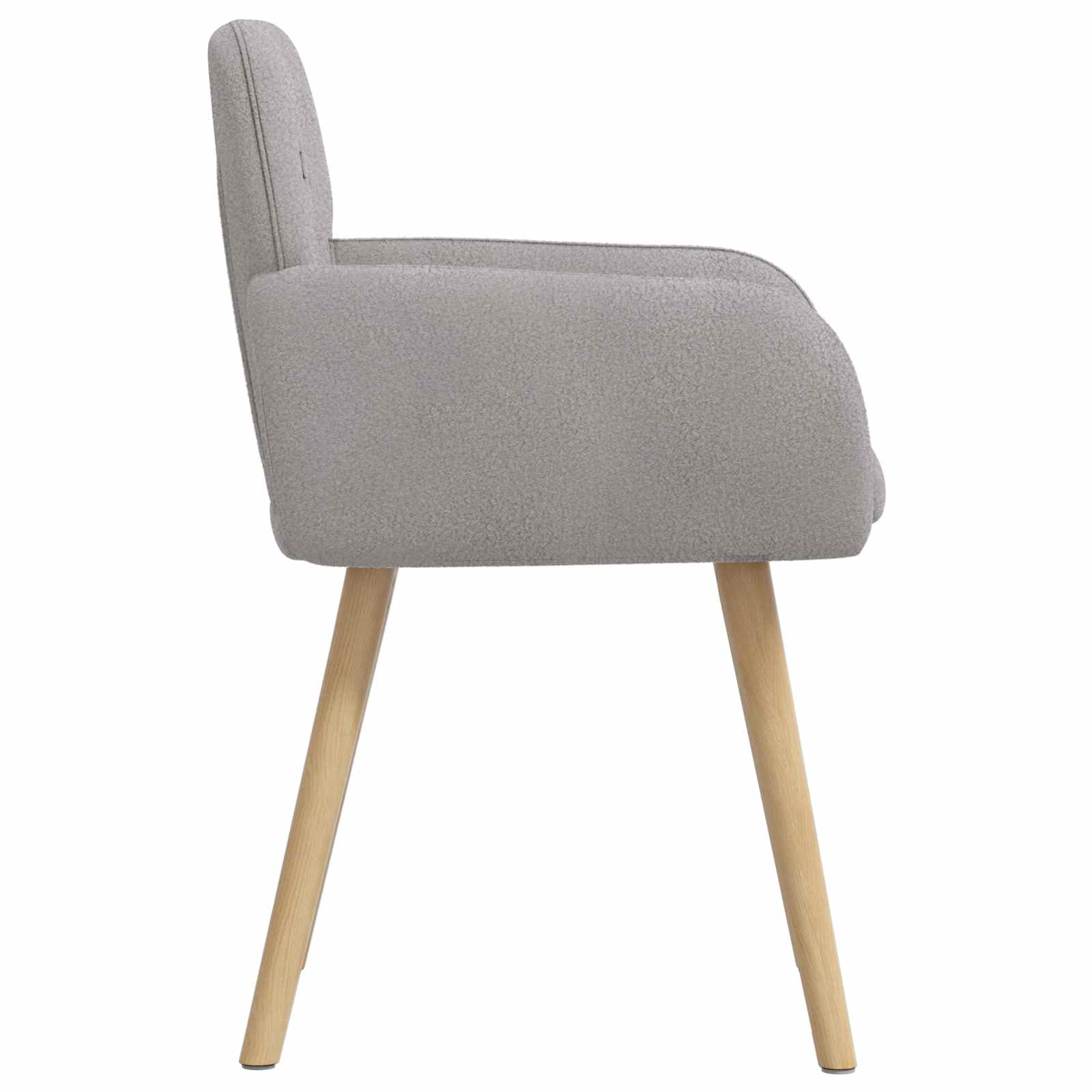 Eettafelstoelen 4 pcs Bouclé Lichtgrijs 59 x 57 x 85 cm is nu te koop bij PeponiXL, paradijselijk wonen!