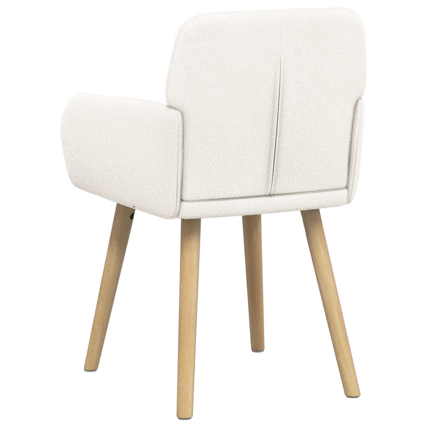 Eettafelstoelen 4 pcs Bouclé Crèmekleurig 59 x 57 x 85 cm is nu te koop bij PeponiXL, paradijselijk wonen!
