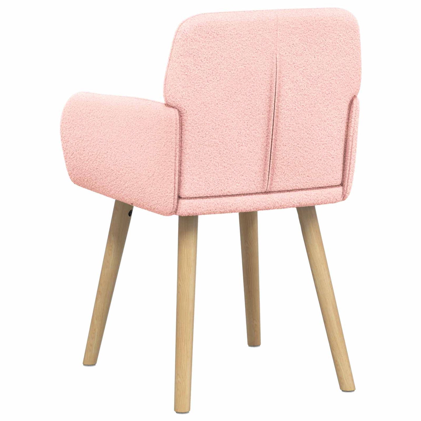 Eettafelstoelen 4 pcs Bouclé Roze 59 x 57 x 85 cm is nu te koop bij PeponiXL, paradijselijk wonen!