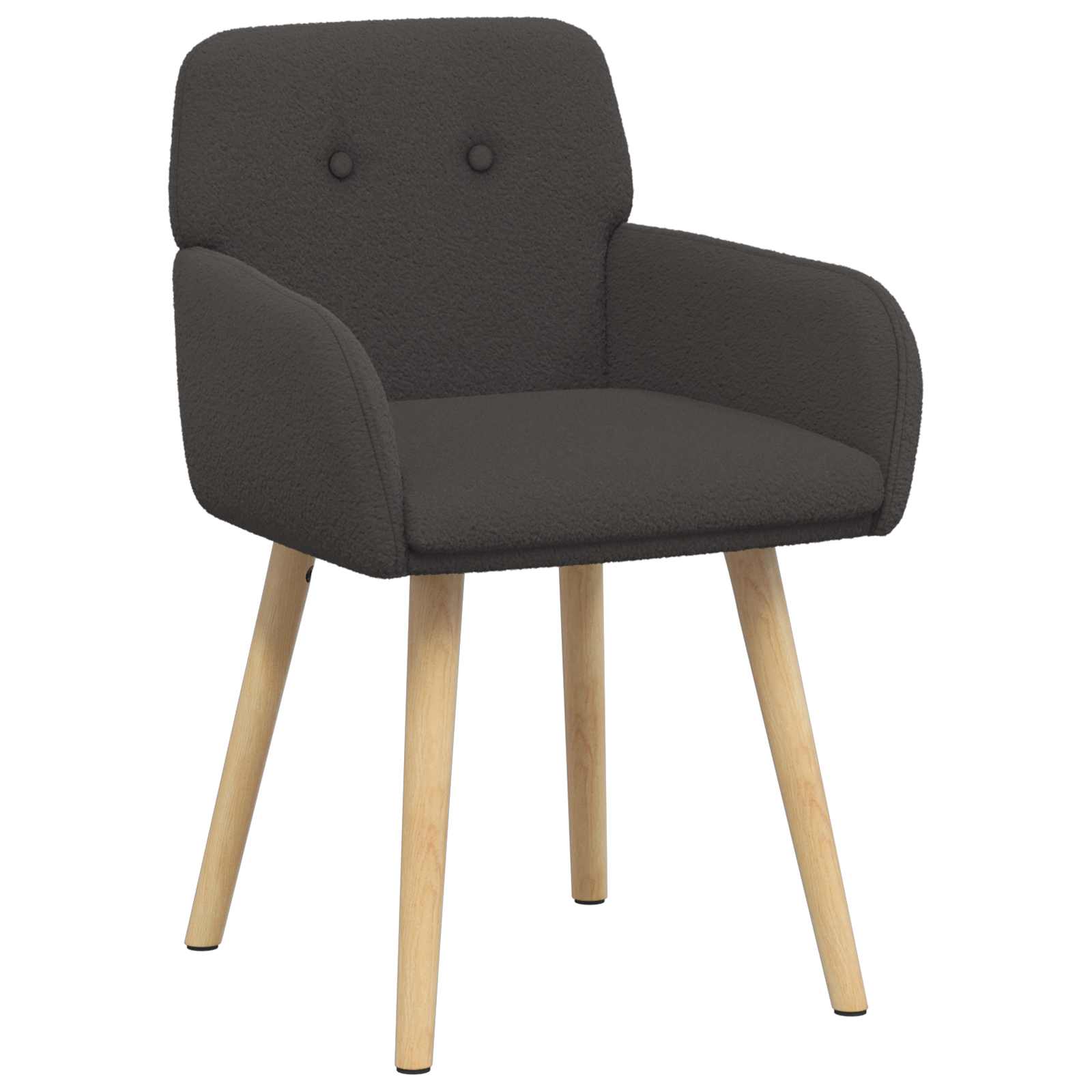 Eettafelstoelen 4 pcs Bouclé Donkergrijs 59 x 57 x 85 cm is nu te koop bij PeponiXL, paradijselijk wonen!