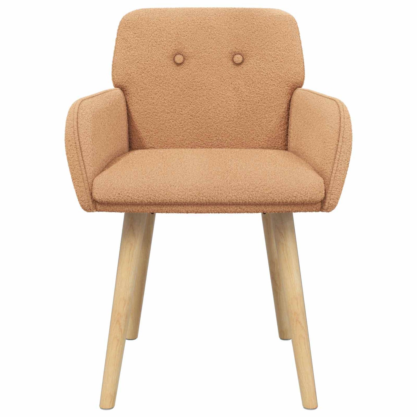 Eettafelstoelen 4 pcs Bouclé Beige 59 x 57 x 85 cm is nu te koop bij PeponiXL, paradijselijk wonen!