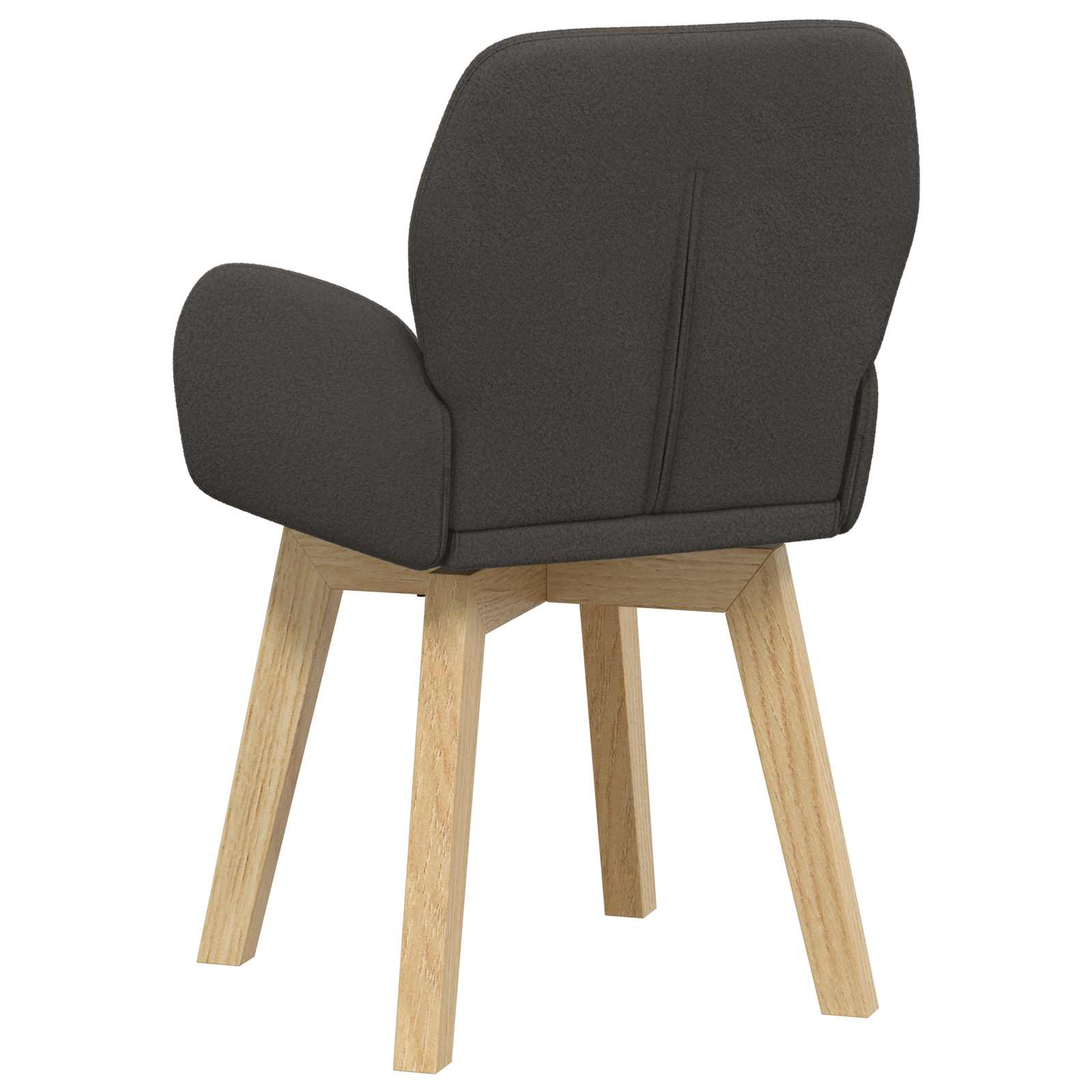 Eettafelstoelen 6 pcs Bouclé Donkergrijs 59 x 57 x 85 cm is nu te koop bij PeponiXL, paradijselijk wonen!