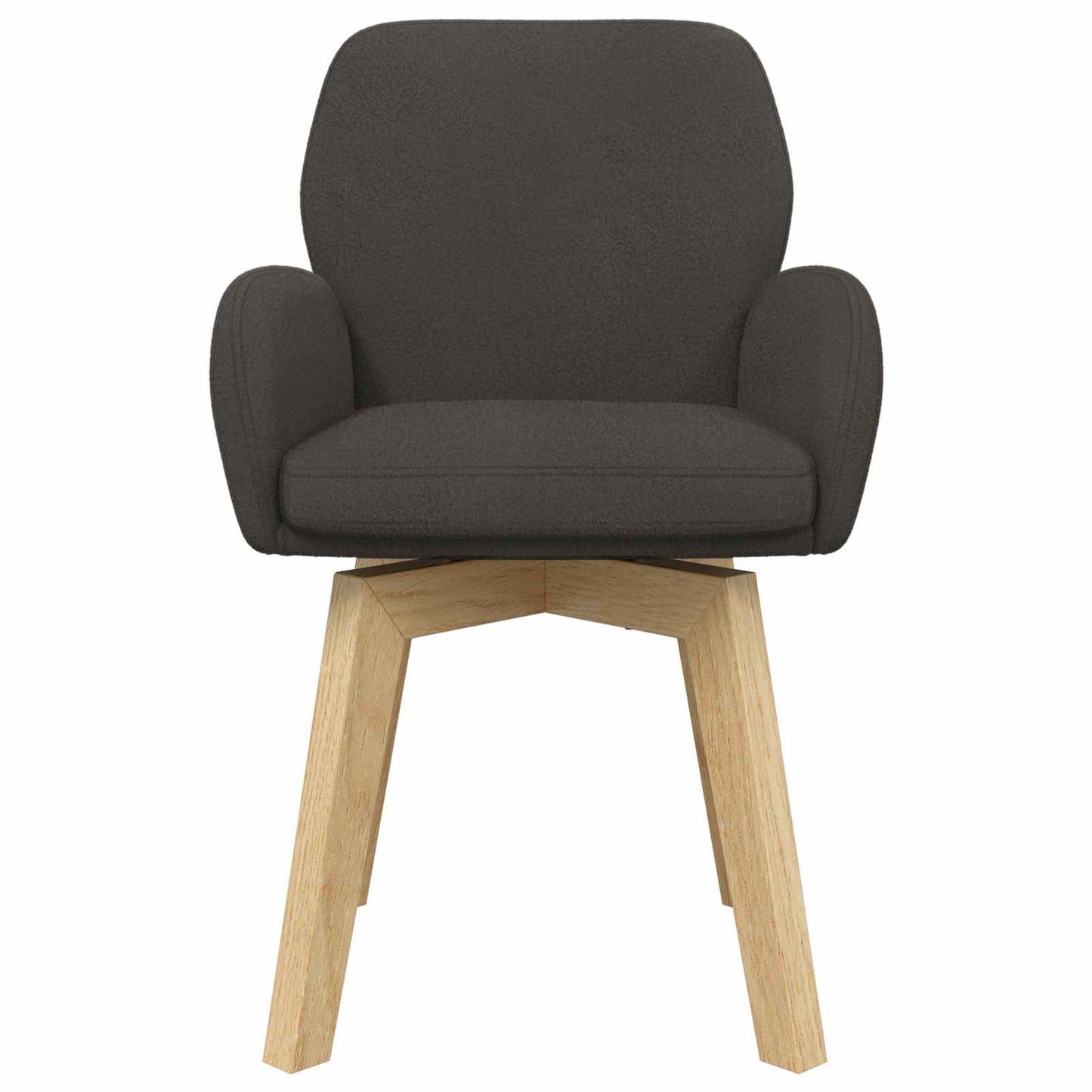 Draai Eetstoelen 4 pcs Bouclé Donkergrijs 54 x 58 x 87 cm is nu te koop bij PeponiXL, paradijselijk wonen!