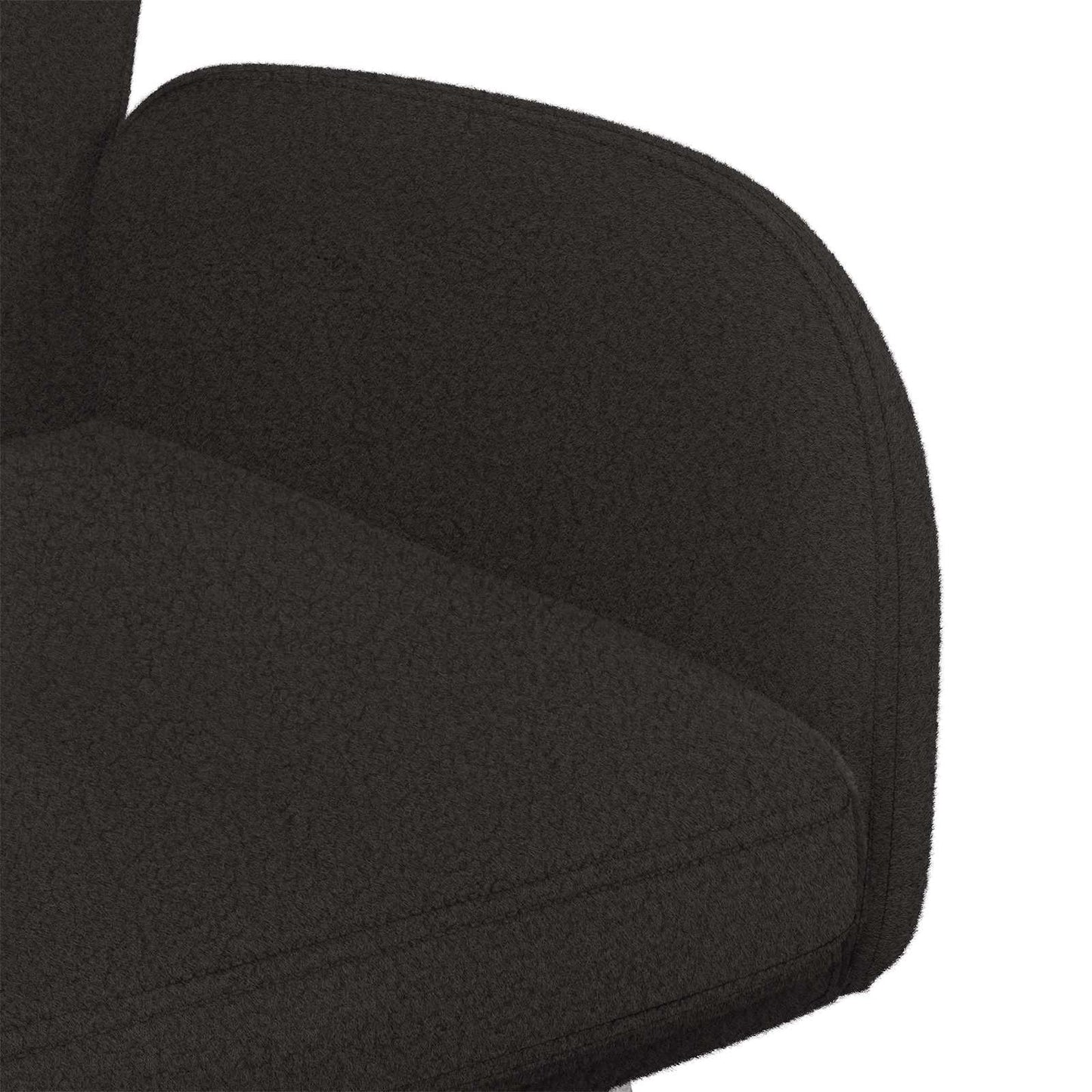 Draai Eetstoelen 6 pcs Bouclé Zwart 54 x 58 x 87 cm is nu te koop bij PeponiXL, paradijselijk wonen!