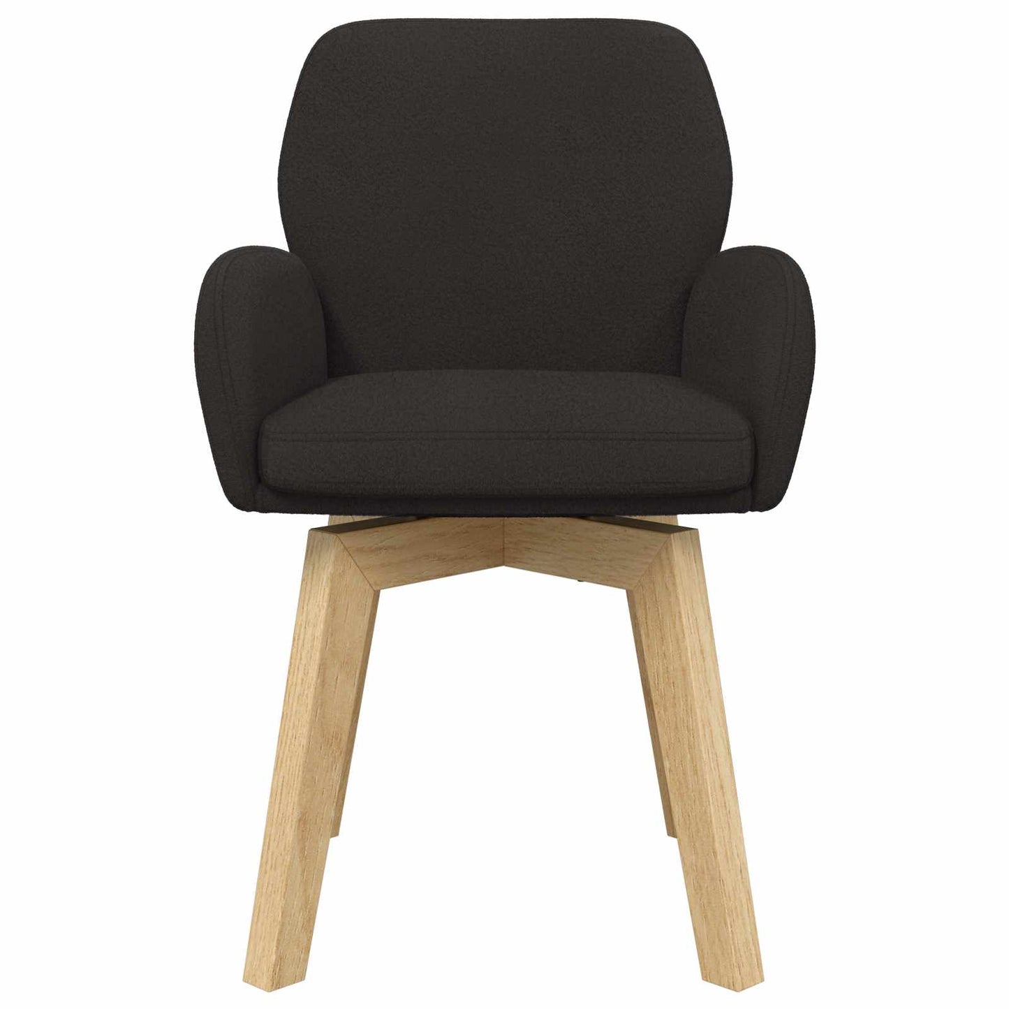 Draai Eetstoelen 6 pcs Bouclé Zwart 54 x 58 x 87 cm is nu te koop bij PeponiXL, paradijselijk wonen!