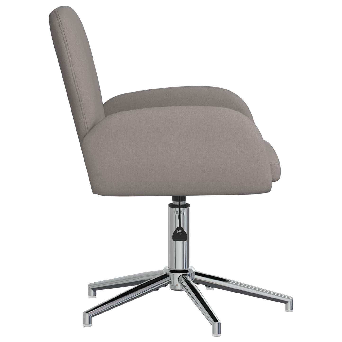 Draaiende Bureaustoelen 2 st 54 x 58 x 90 cm Taupe Stof