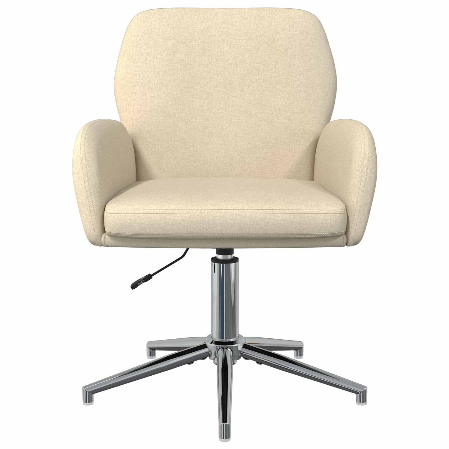 Draaiende Bureaustoelen 2 st 54 x 58 x 90 cm Crèmekleurig Stof