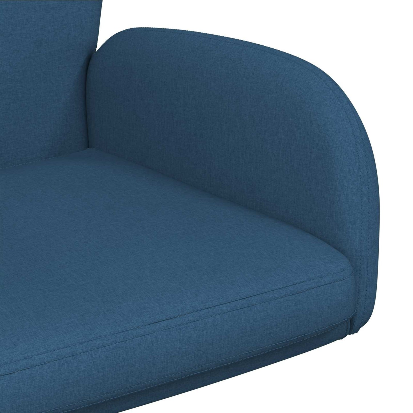 Draaiende Bureaustoelen 2 st 54 x 58 x 90 cm Blauw Stof