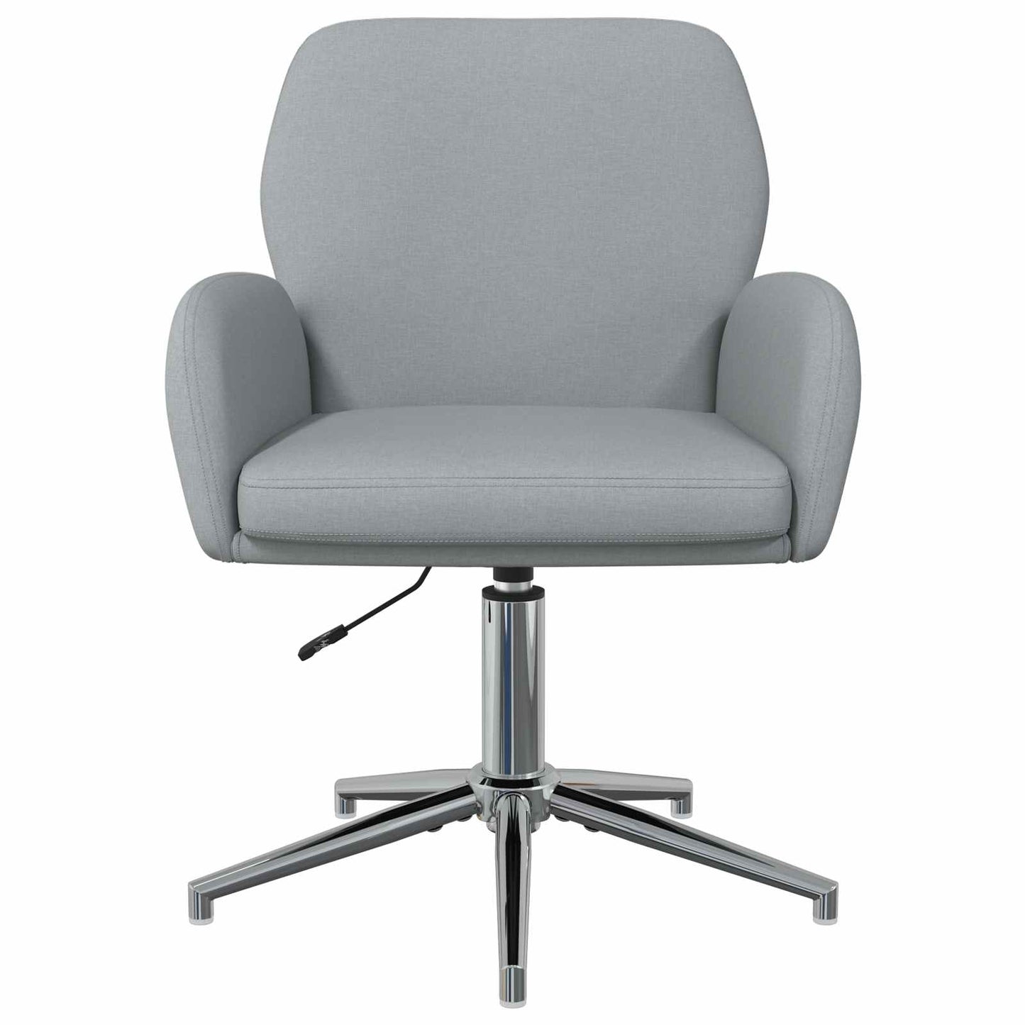 Draaiende Bureaustoelen 4 st 54 x 58 x 90 cm Lichtgrijs Stof