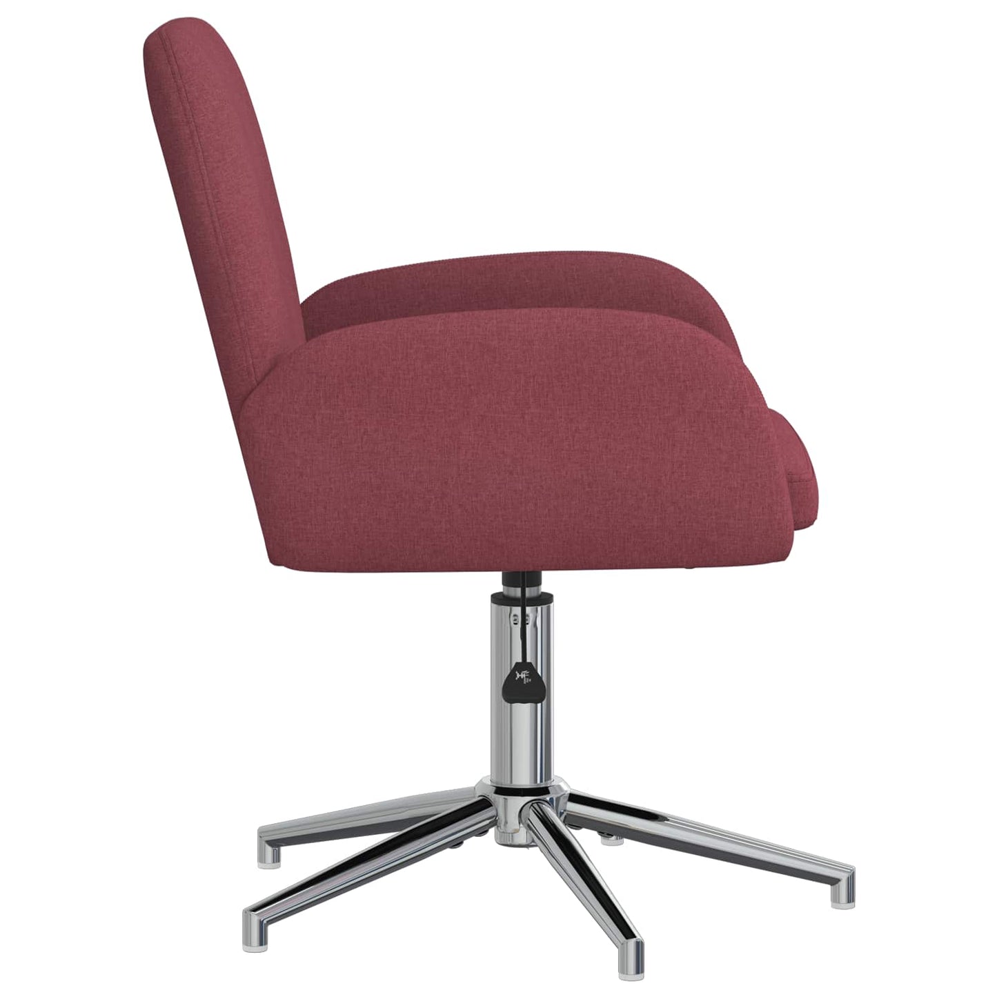 Draaiende Bureaustoelen 4 st 54 x 58 x 90 cm Wijnrood Stof
