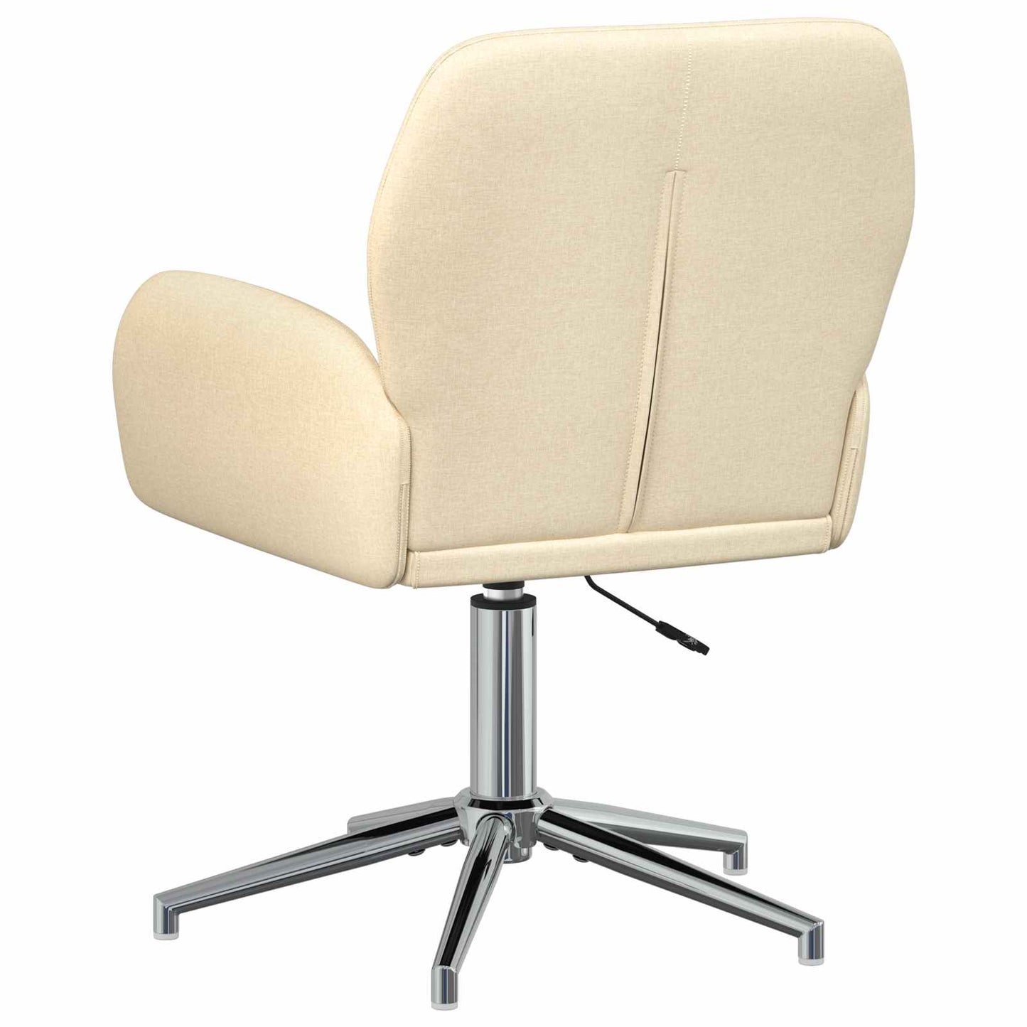 Draaiende Bureaustoelen 4 st 54 x 58 x 90 cm Crèmekleurig Stof