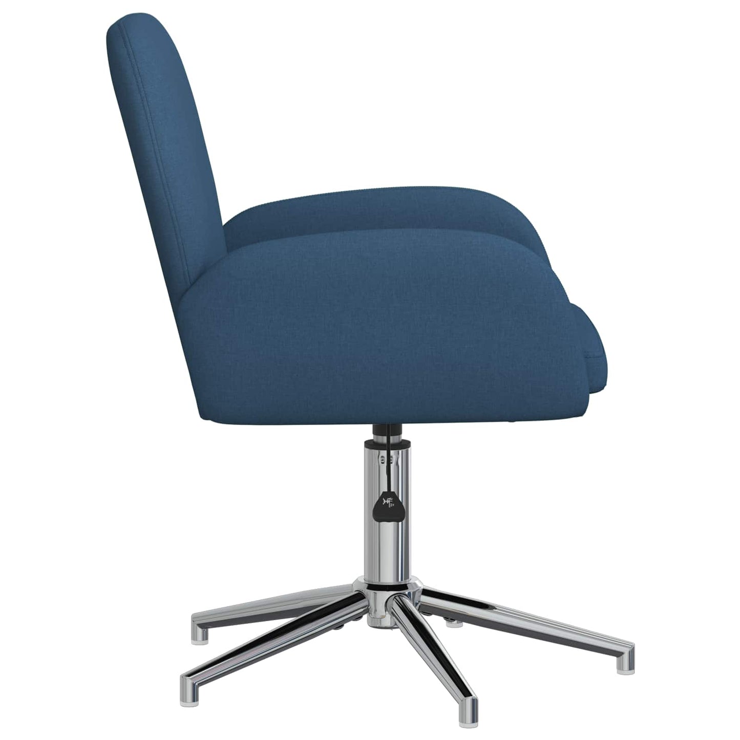 Draaiende Bureaustoelen 4 st 54 x 58 x 90 cm Blauw Stof